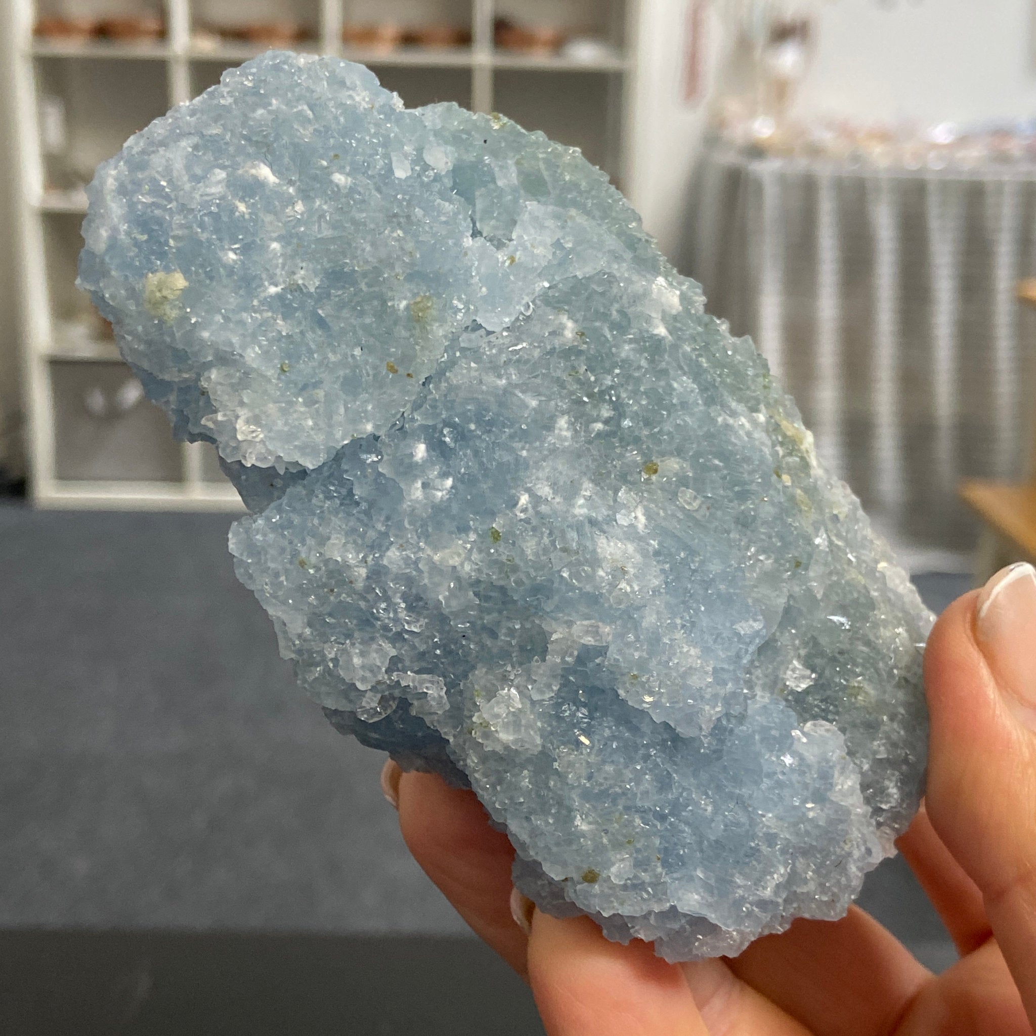 Blue Calcite Cluster – Mexico