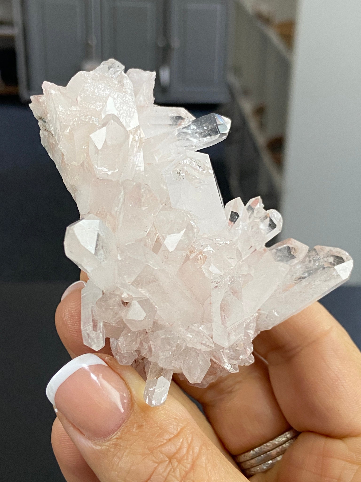 Sacred Pink Lemurian Quartz Cluster