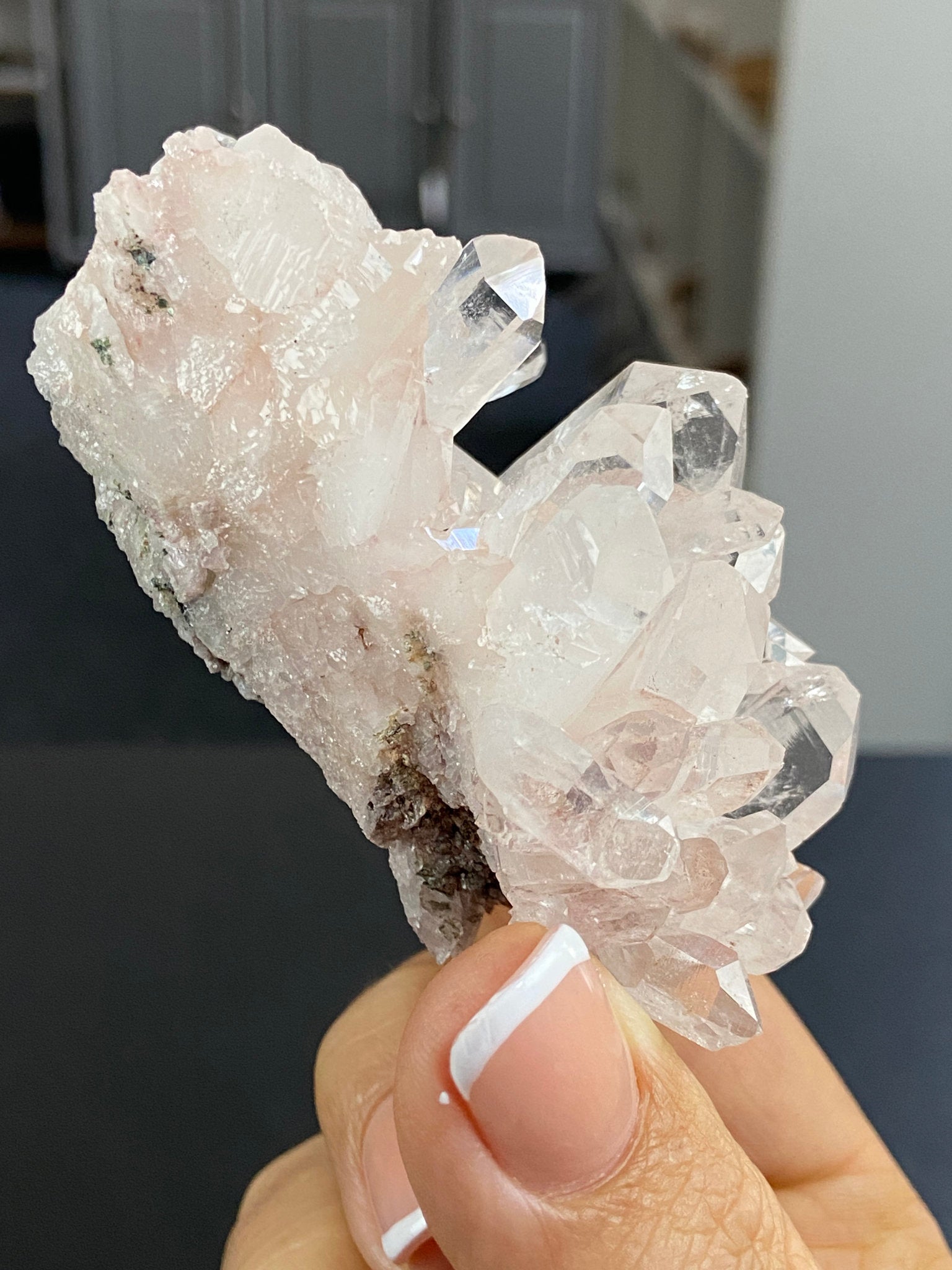 Sacred Pink Lemurian Quartz Cluster