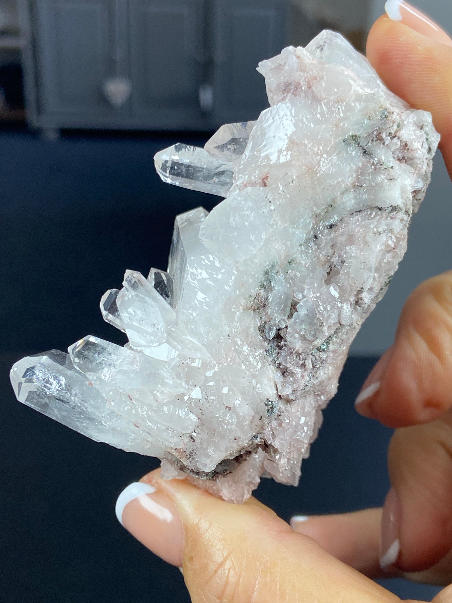 Sacred Pink Lemurian Quartz Cluster