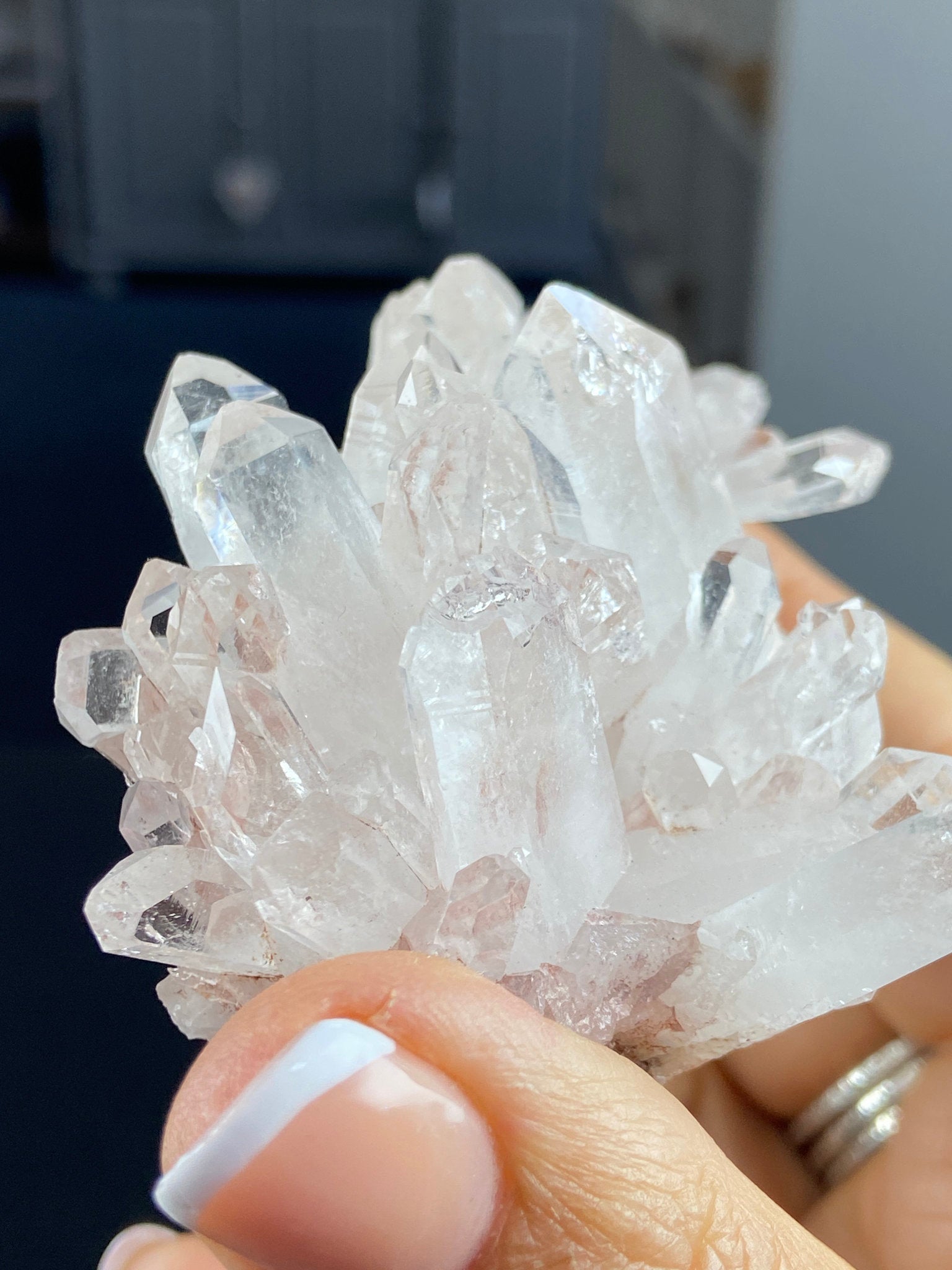 Sacred Pink Lemurian Quartz Cluster