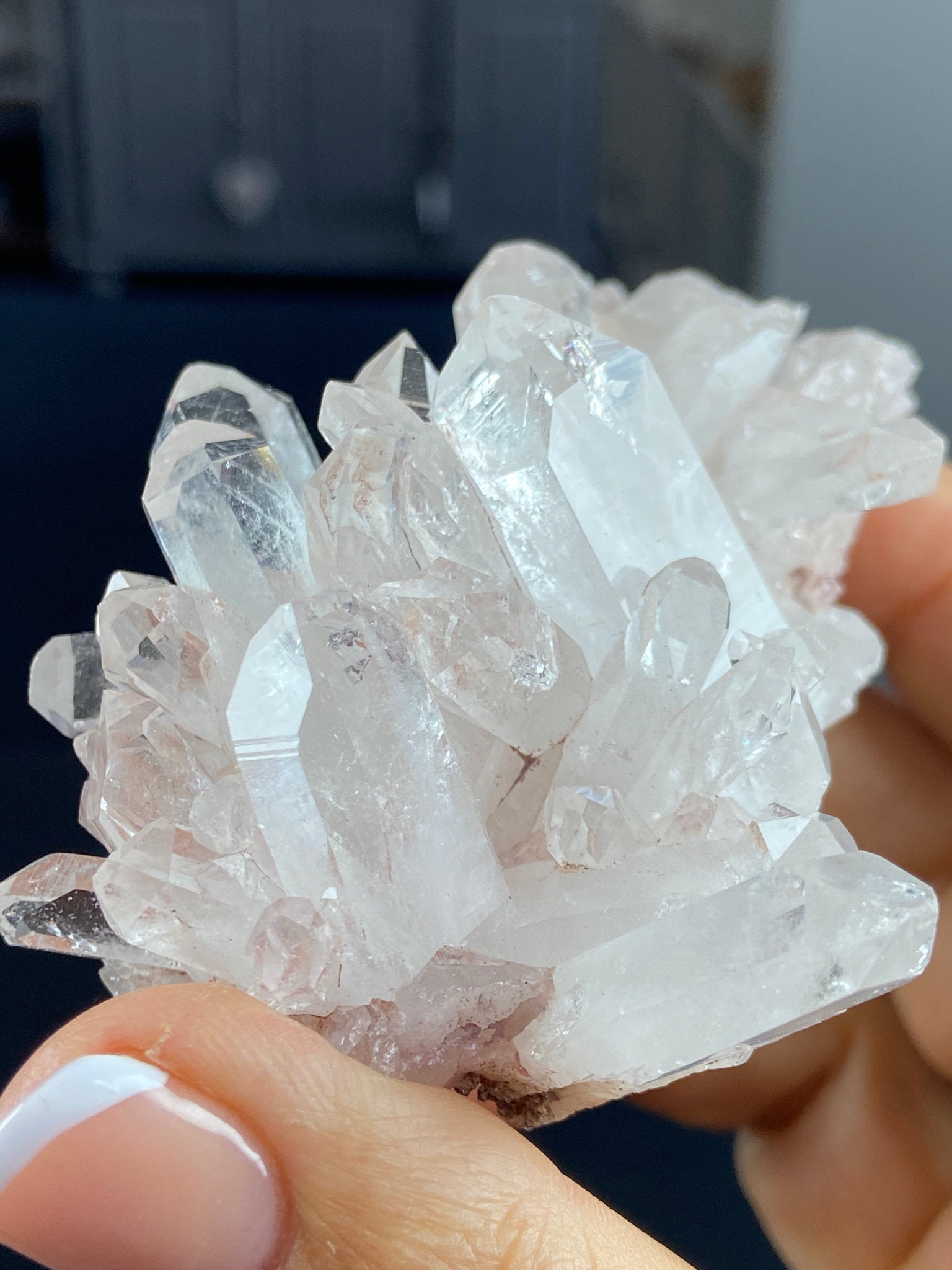 Sacred Pink Lemurian Quartz Cluster