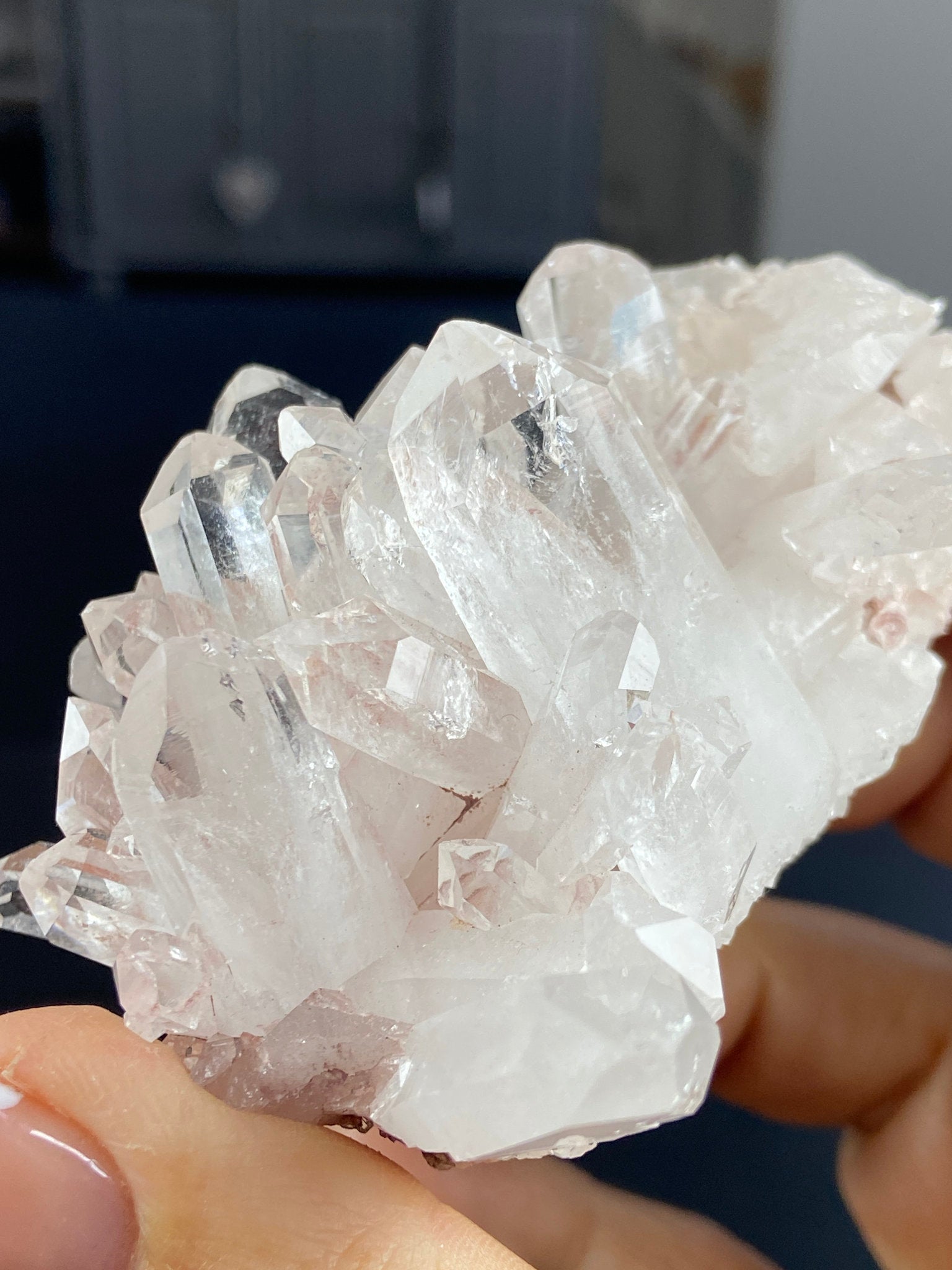 Sacred Pink Lemurian Quartz Cluster