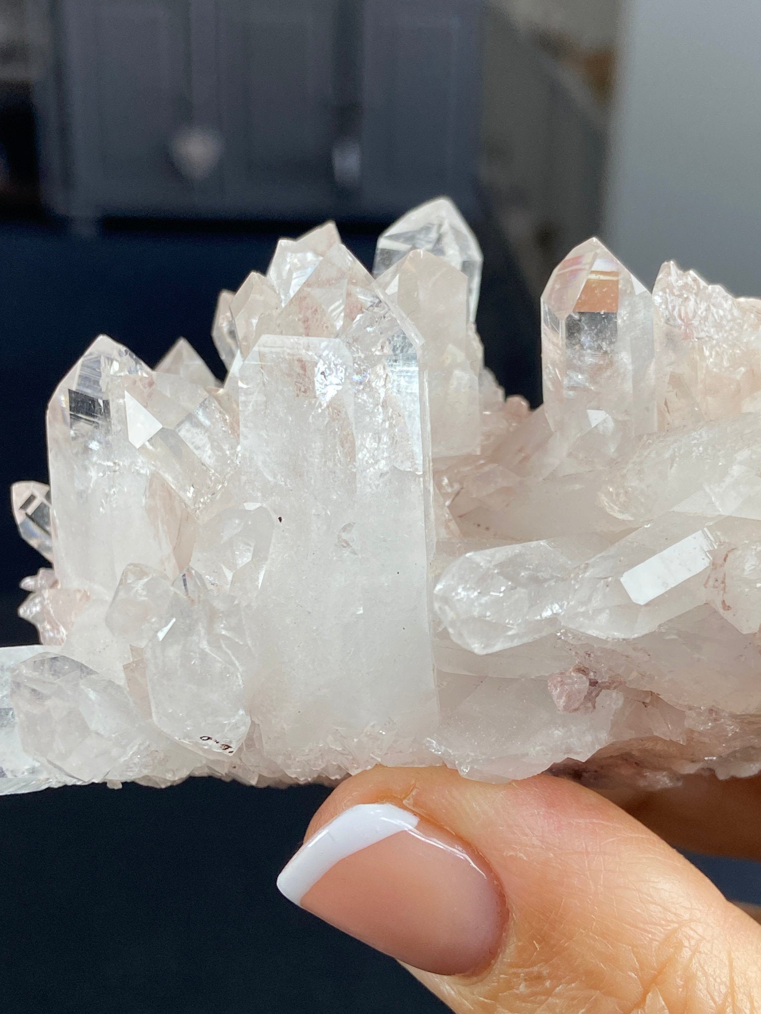 Sacred Pink Lemurian Quartz Cluster