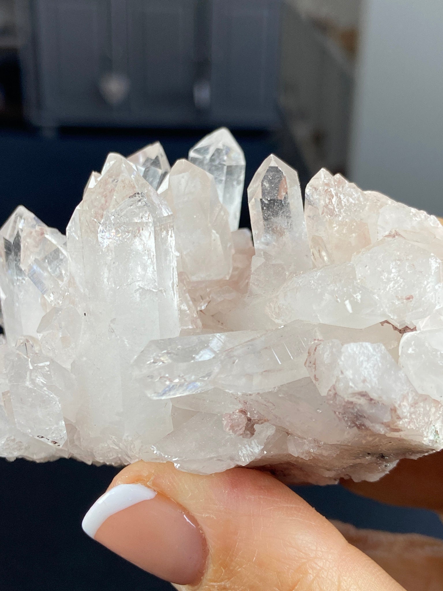 Sacred Pink Lemurian Quartz Cluster