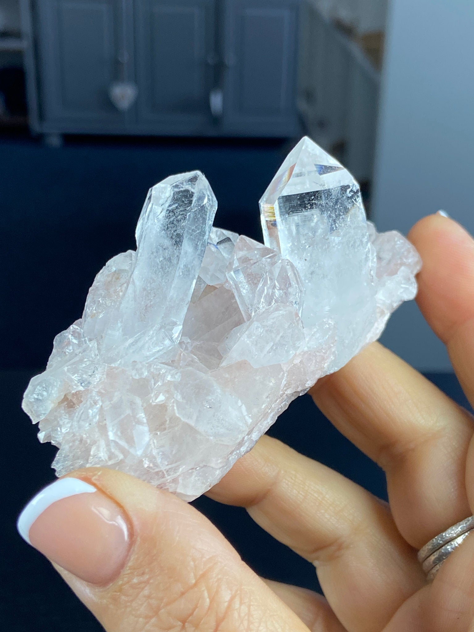 Sacred Pink Lemurian Quartz Cluster