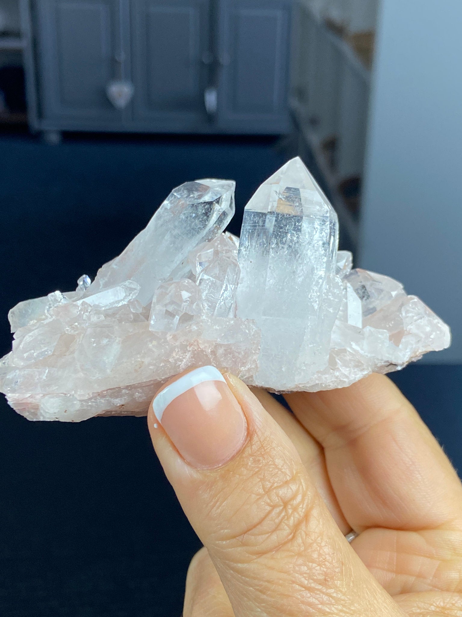 Sacred Pink Lemurian Quartz Cluster