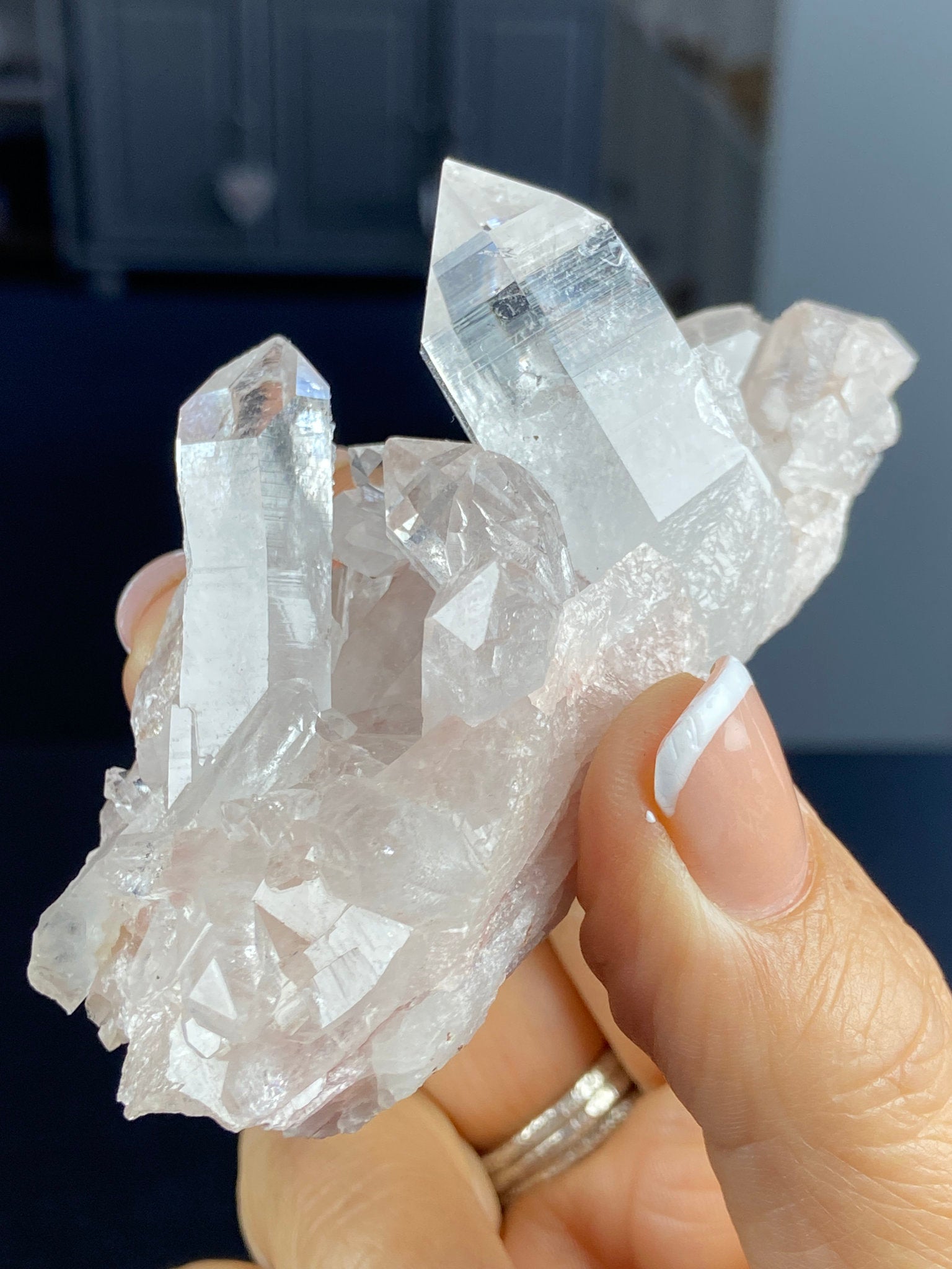 Sacred Pink Lemurian Quartz Cluster