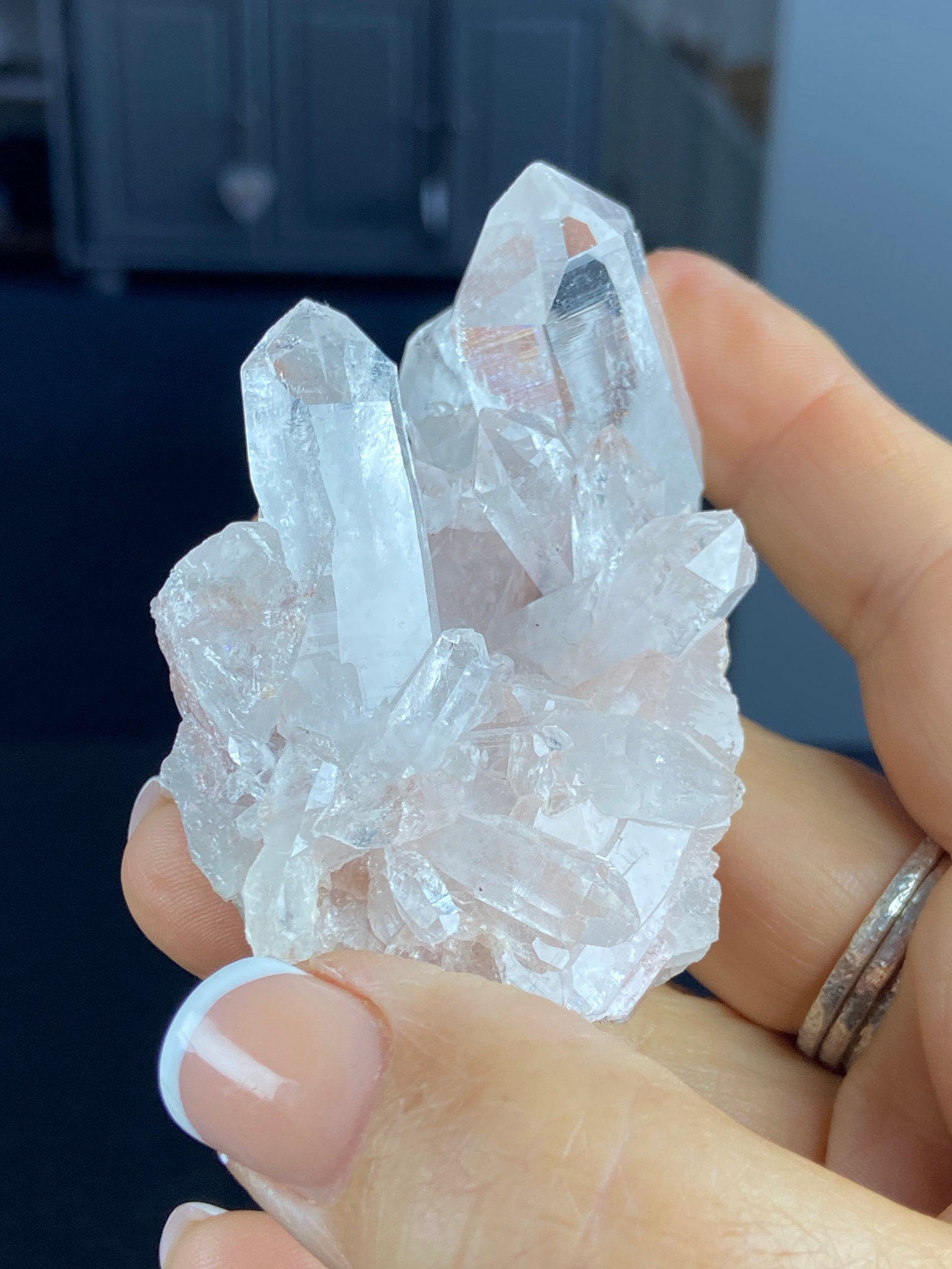 Sacred Pink Lemurian Quartz Cluster