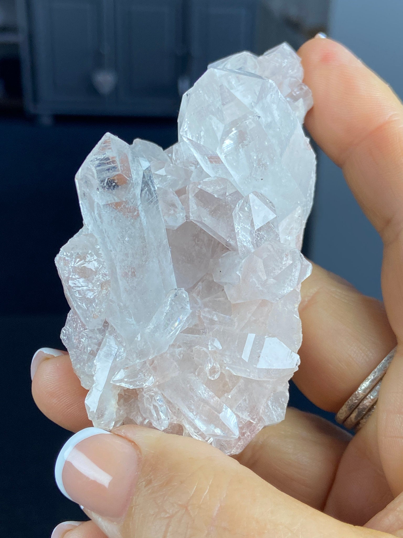 Sacred Pink Lemurian Quartz Cluster