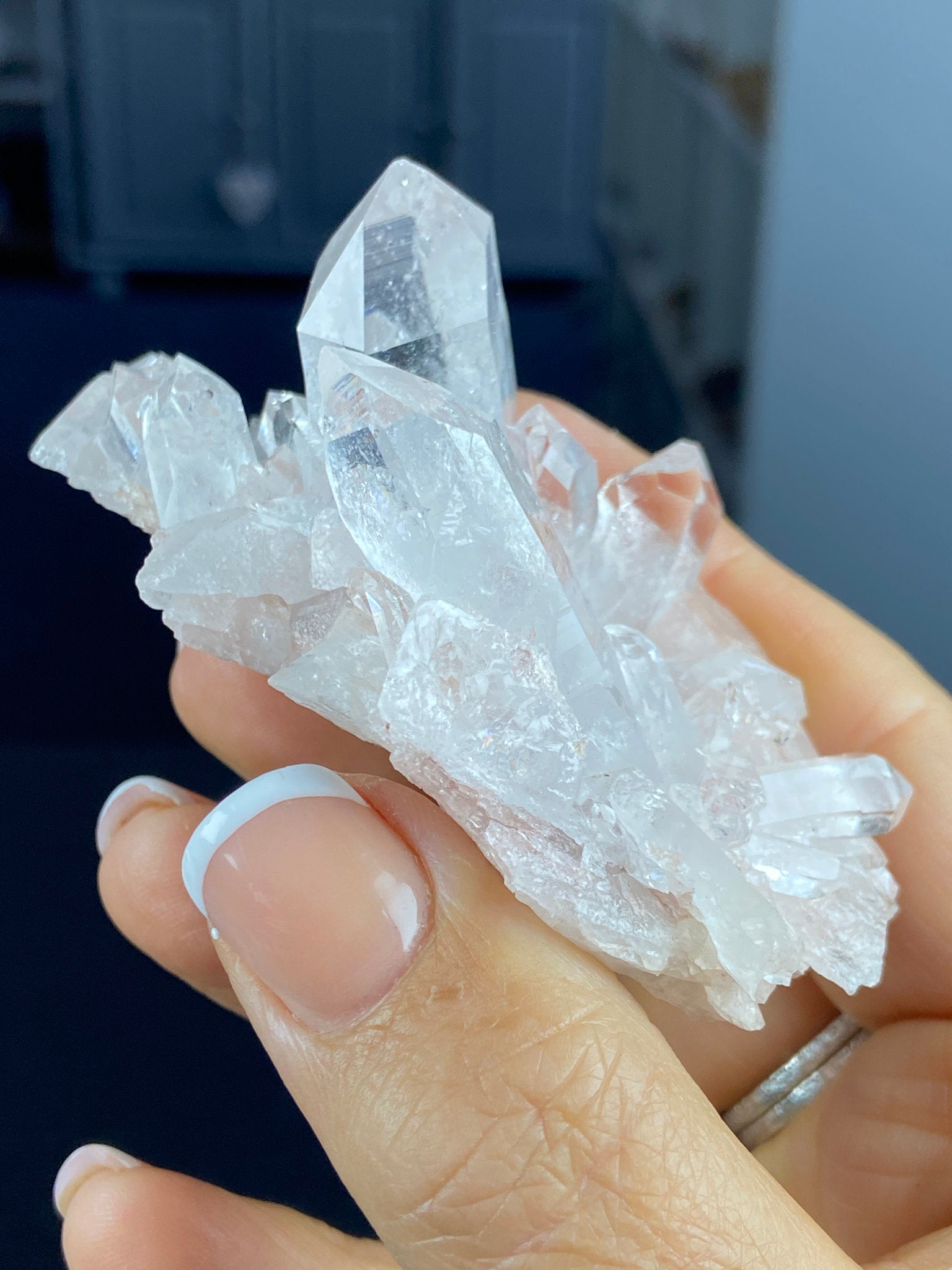Sacred Pink Lemurian Quartz Cluster