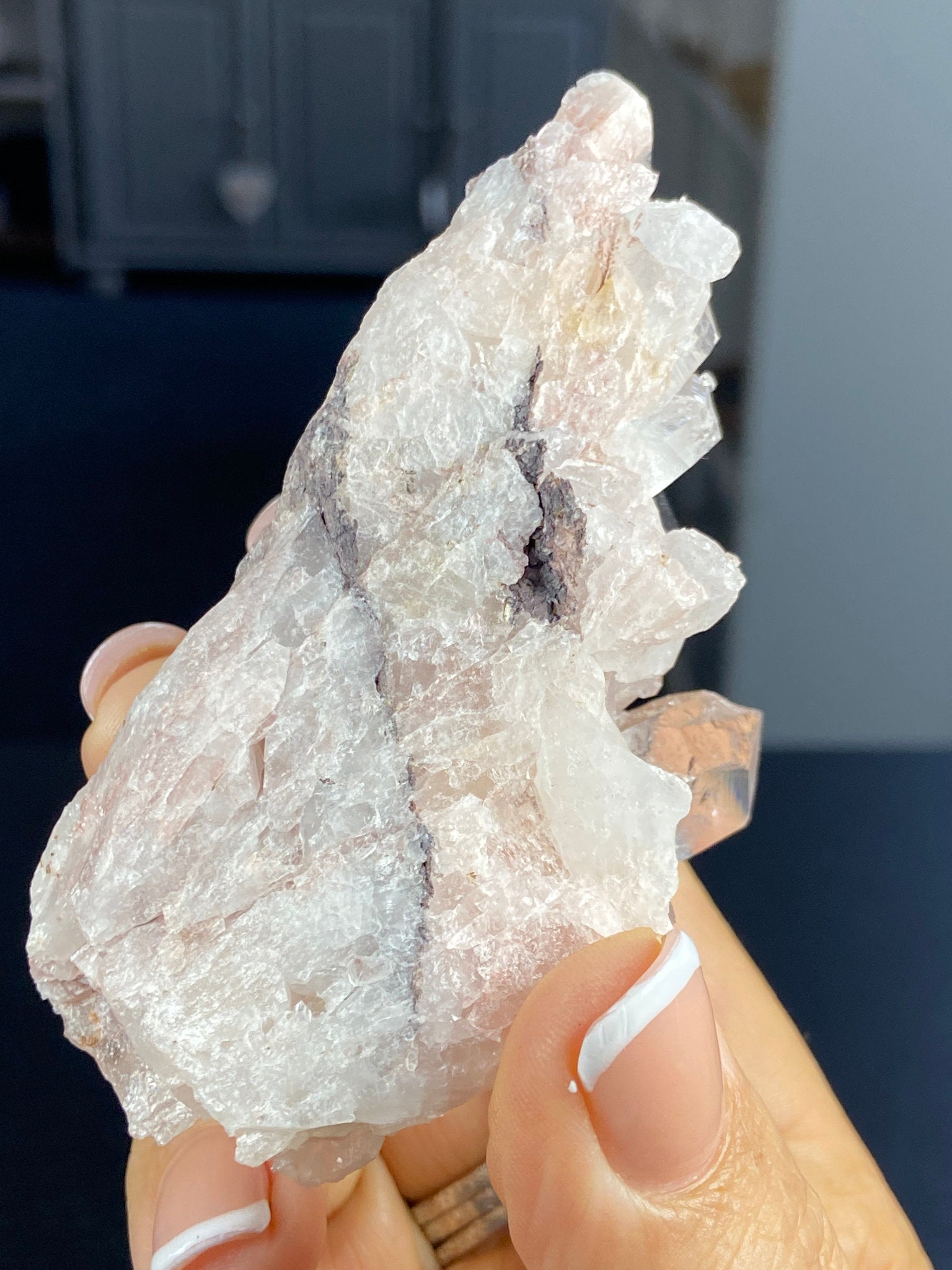 Sacred Pink Lemurian Quartz Cluster