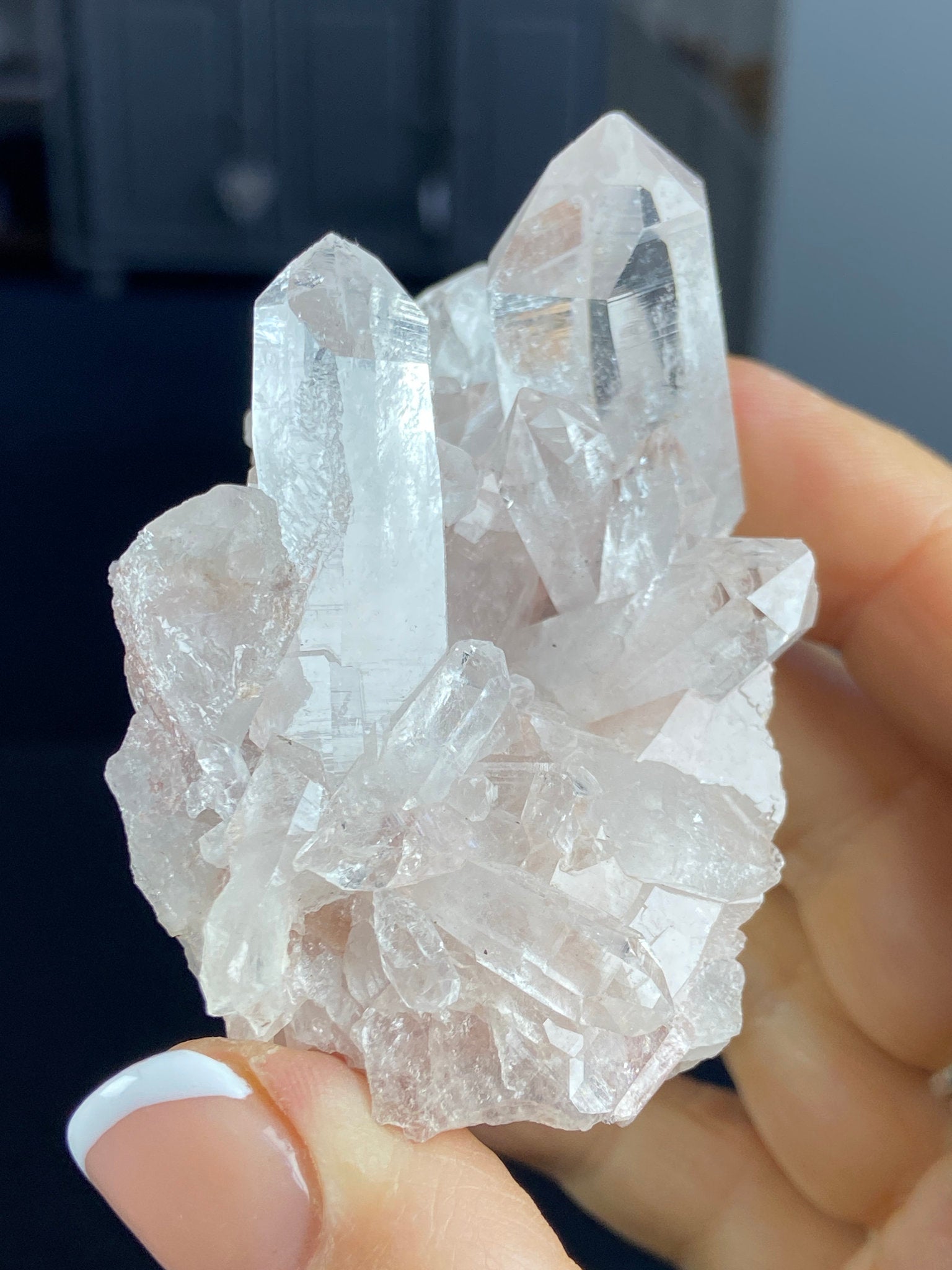 Sacred Pink Lemurian Quartz Cluster