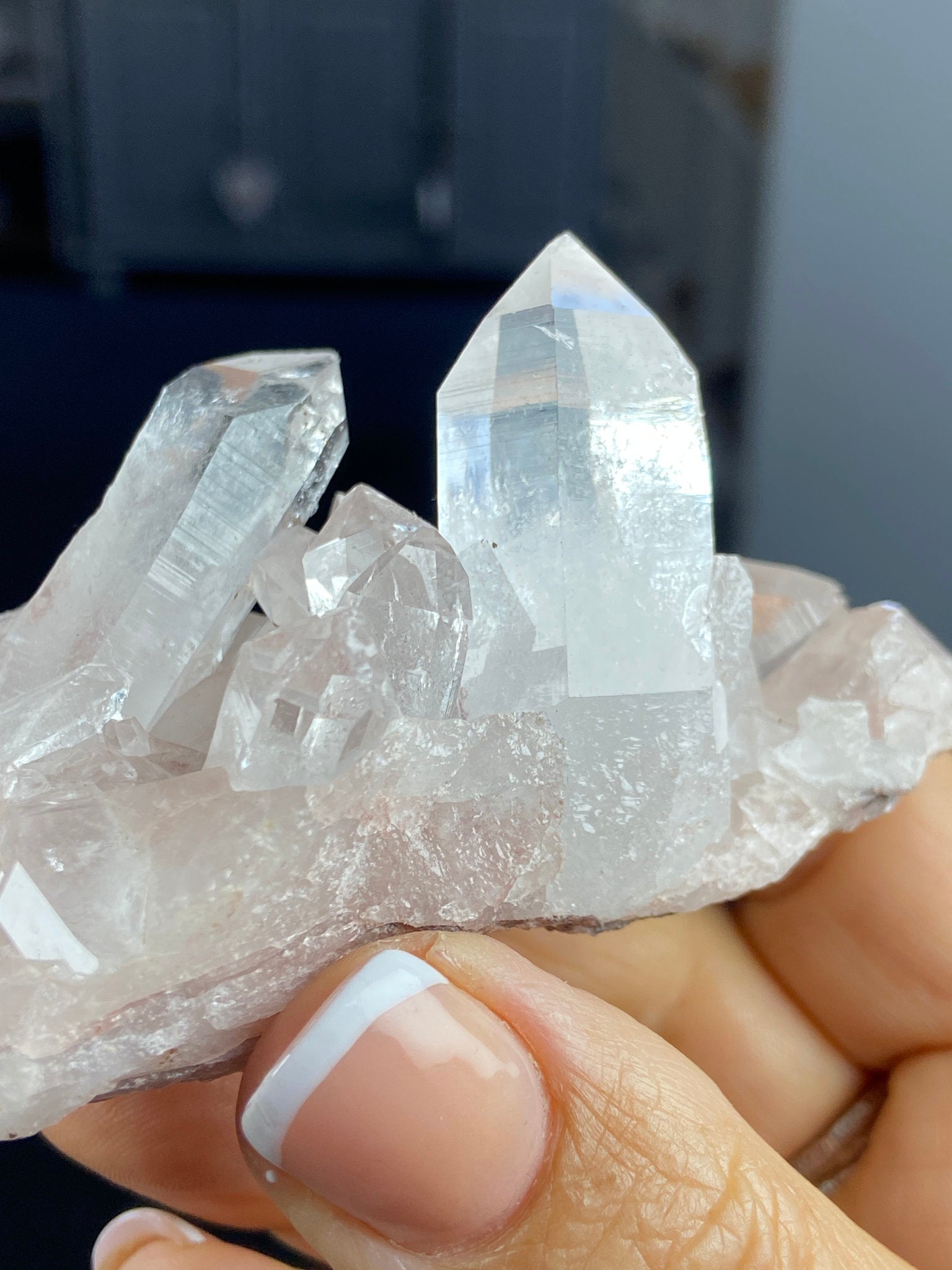 Sacred Pink Lemurian Quartz Cluster