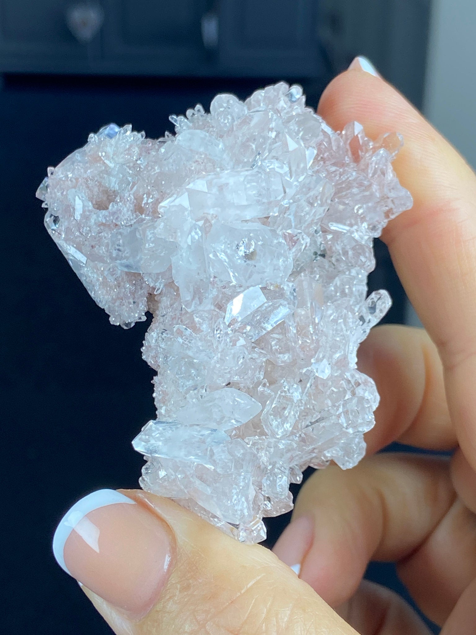 Sacred Pink Lemurian Quartz Cluster