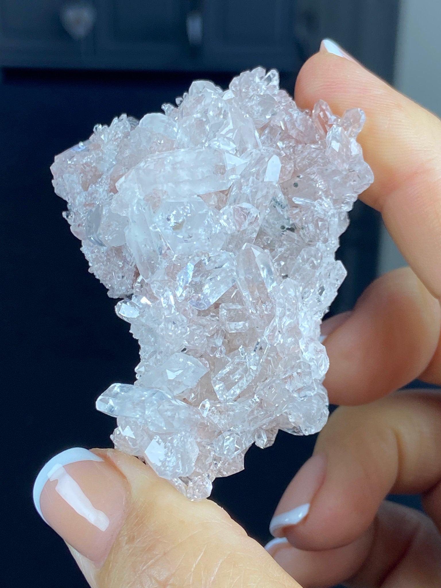 Sacred Pink Lemurian Quartz Cluster