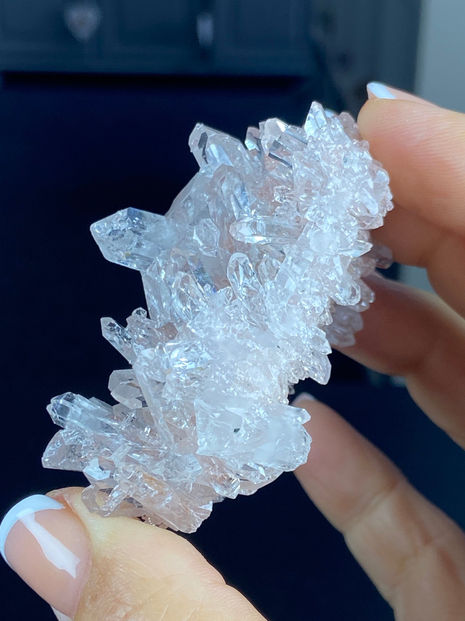 Sacred Pink Lemurian Quartz Cluster