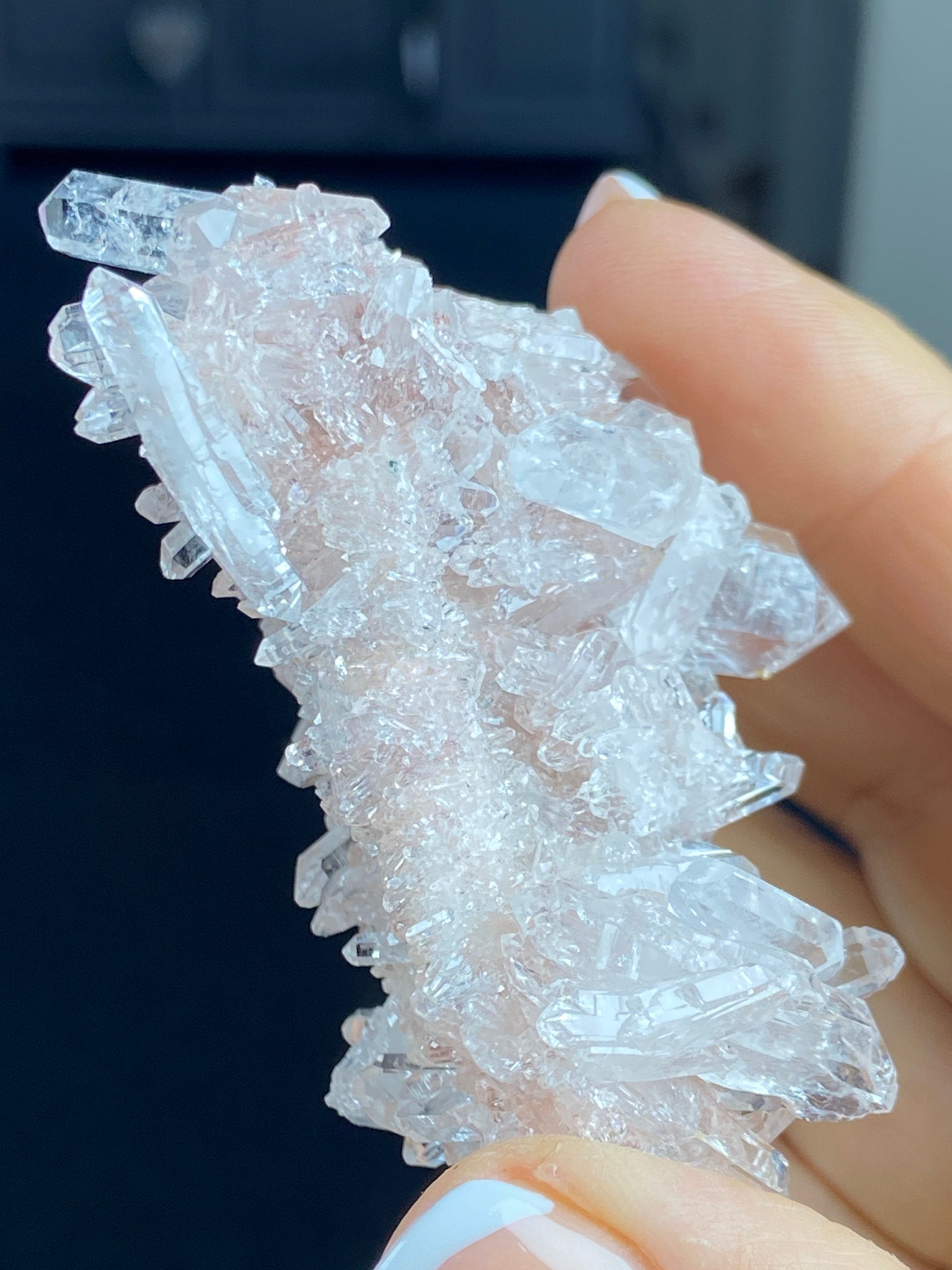 Sacred Pink Lemurian Quartz Cluster