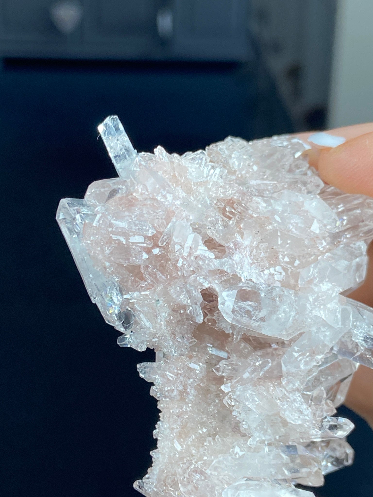 Sacred Pink Lemurian Quartz Cluster