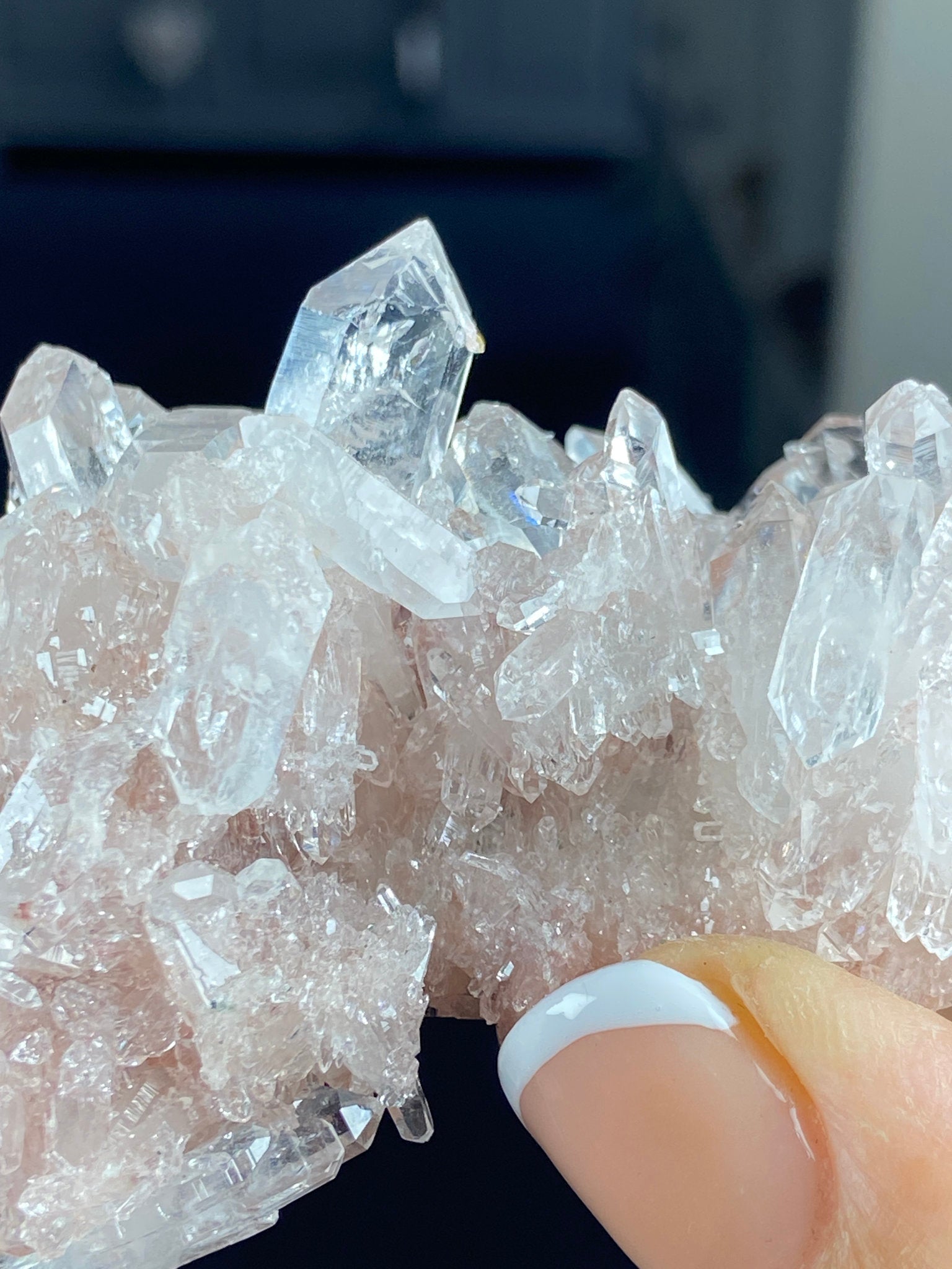 Sacred Pink Lemurian Quartz Cluster