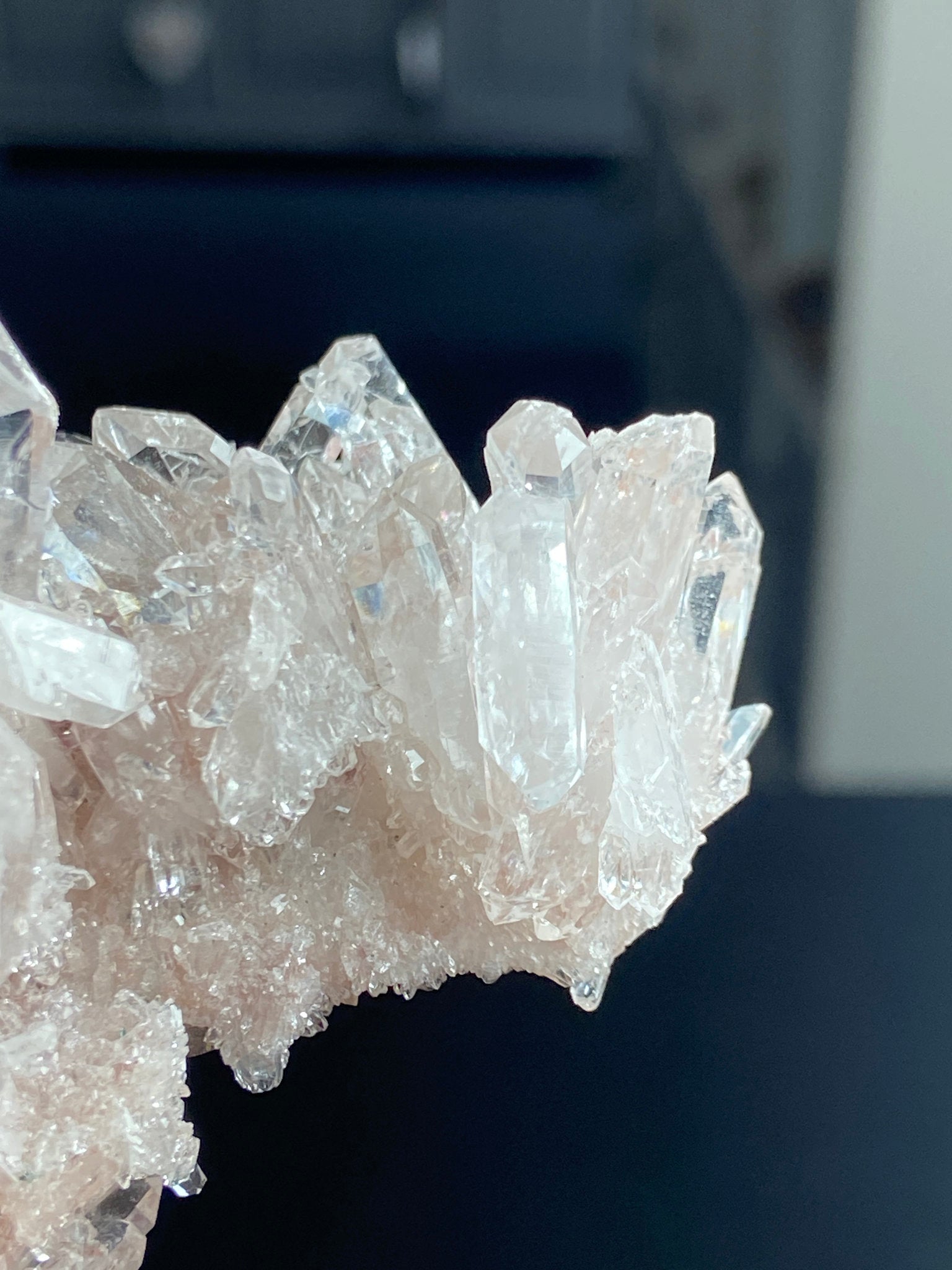 Sacred Pink Lemurian Quartz Cluster