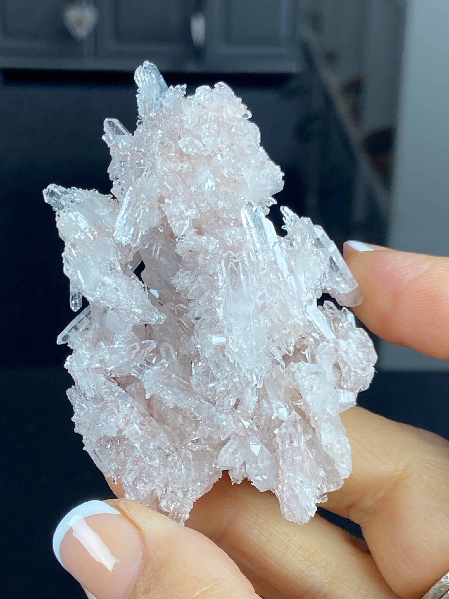 Sacred Pink Lemurian Quartz Cluster