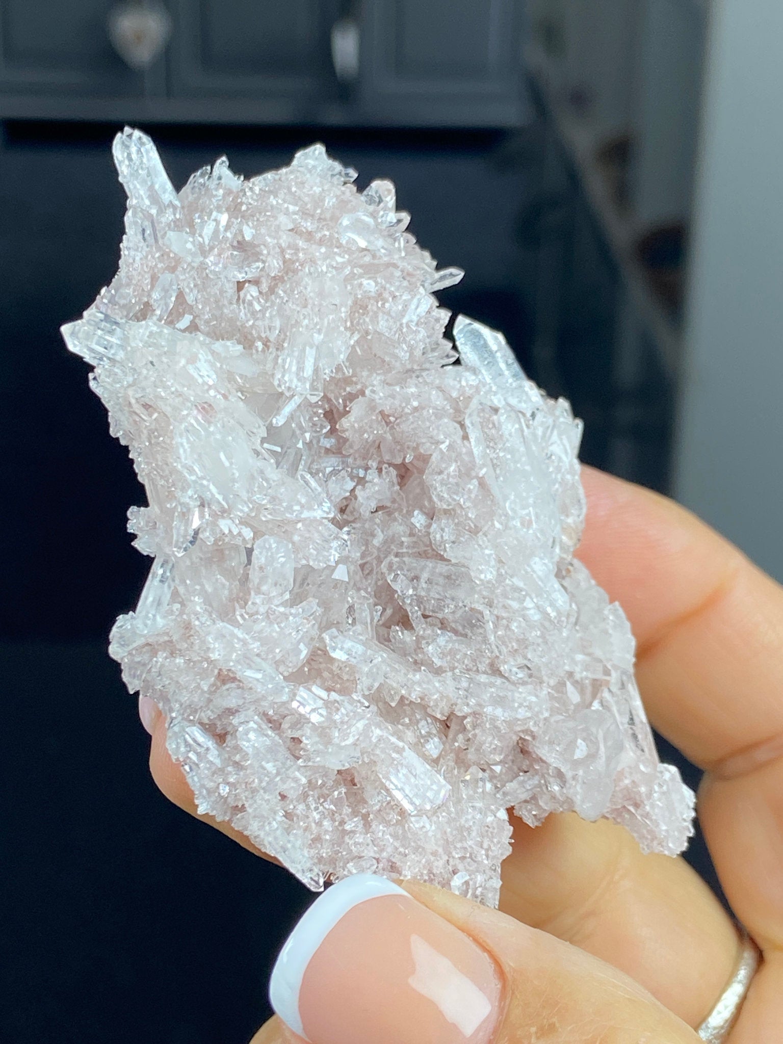Sacred Pink Lemurian Quartz Cluster