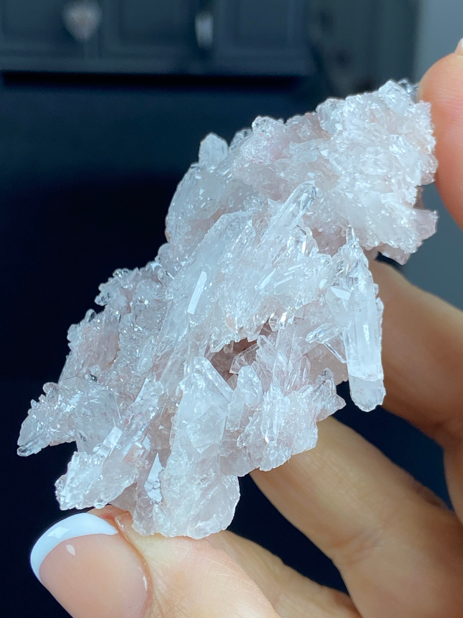 Sacred Pink Lemurian Quartz Cluster