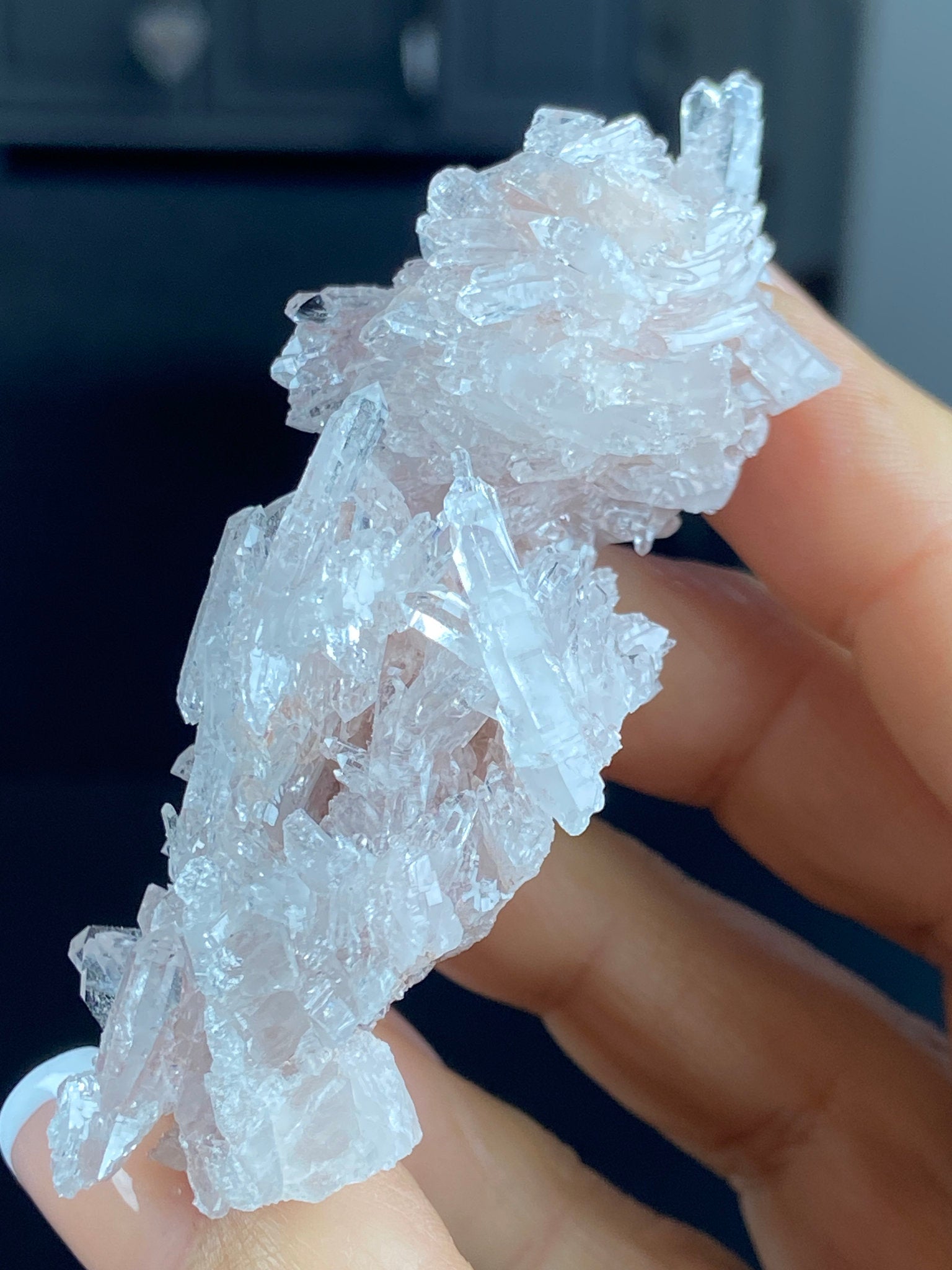Sacred Pink Lemurian Quartz Cluster