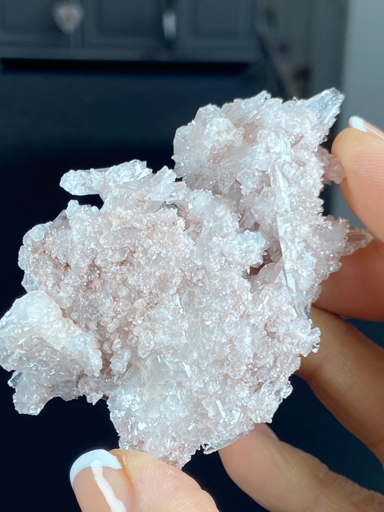 Sacred Pink Lemurian Quartz Cluster