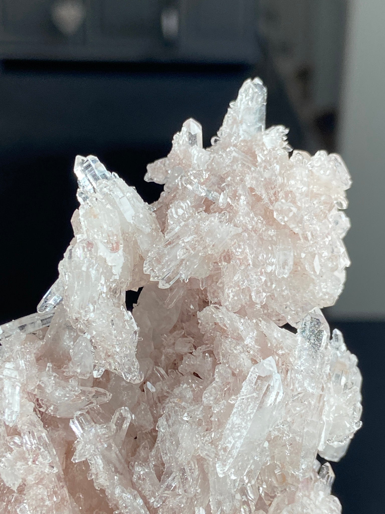 Sacred Pink Lemurian Quartz Cluster