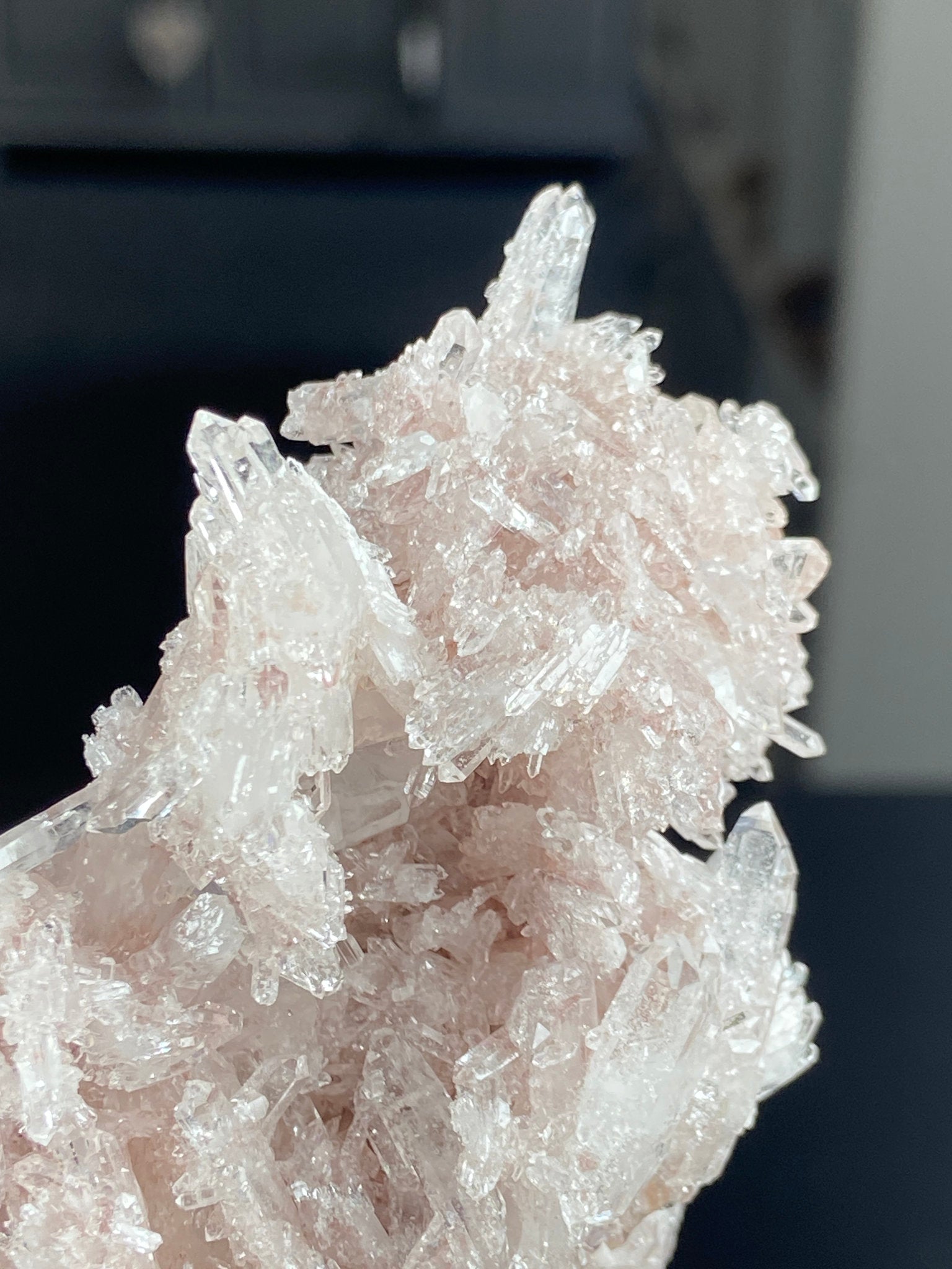 Sacred Pink Lemurian Quartz Cluster