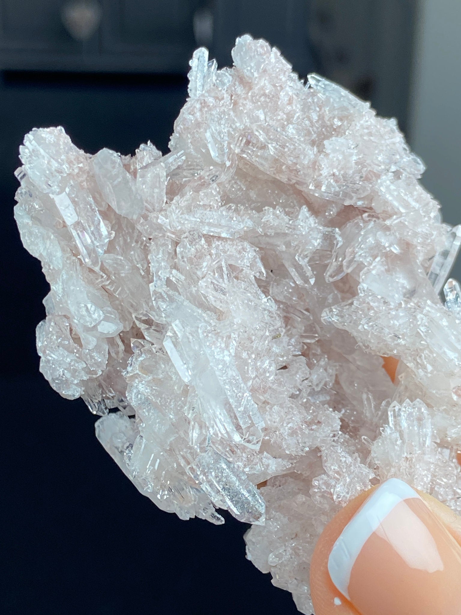 Sacred Pink Lemurian Quartz Cluster