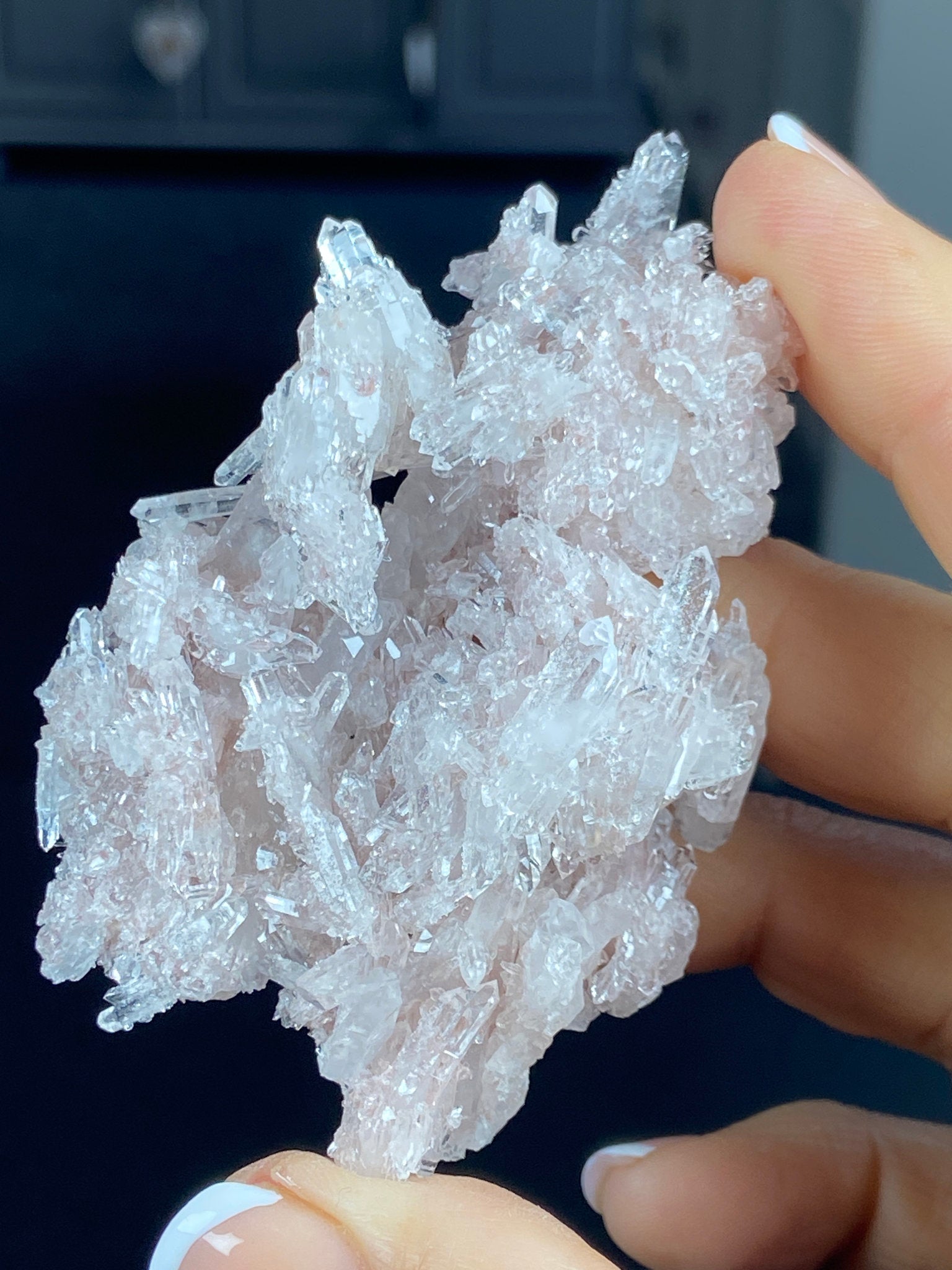 Sacred Pink Lemurian Quartz Cluster