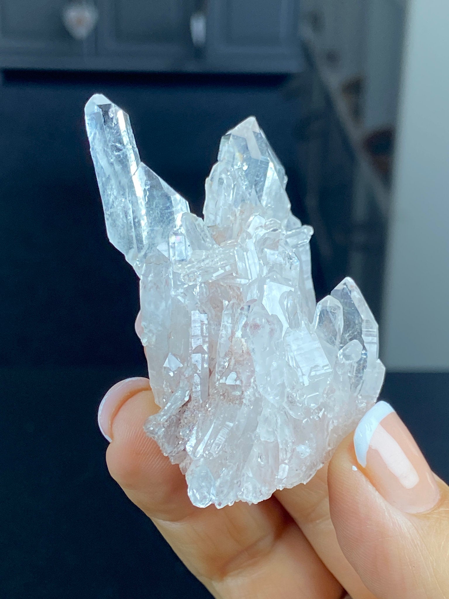 Sacred Pink Lemurian Quartz Cluster