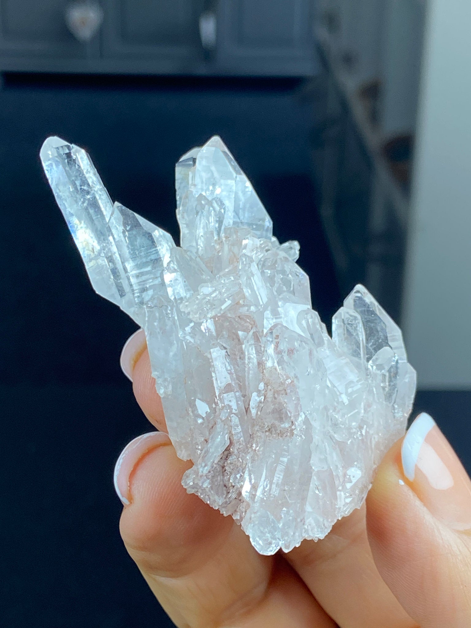 Sacred Pink Lemurian Quartz Cluster