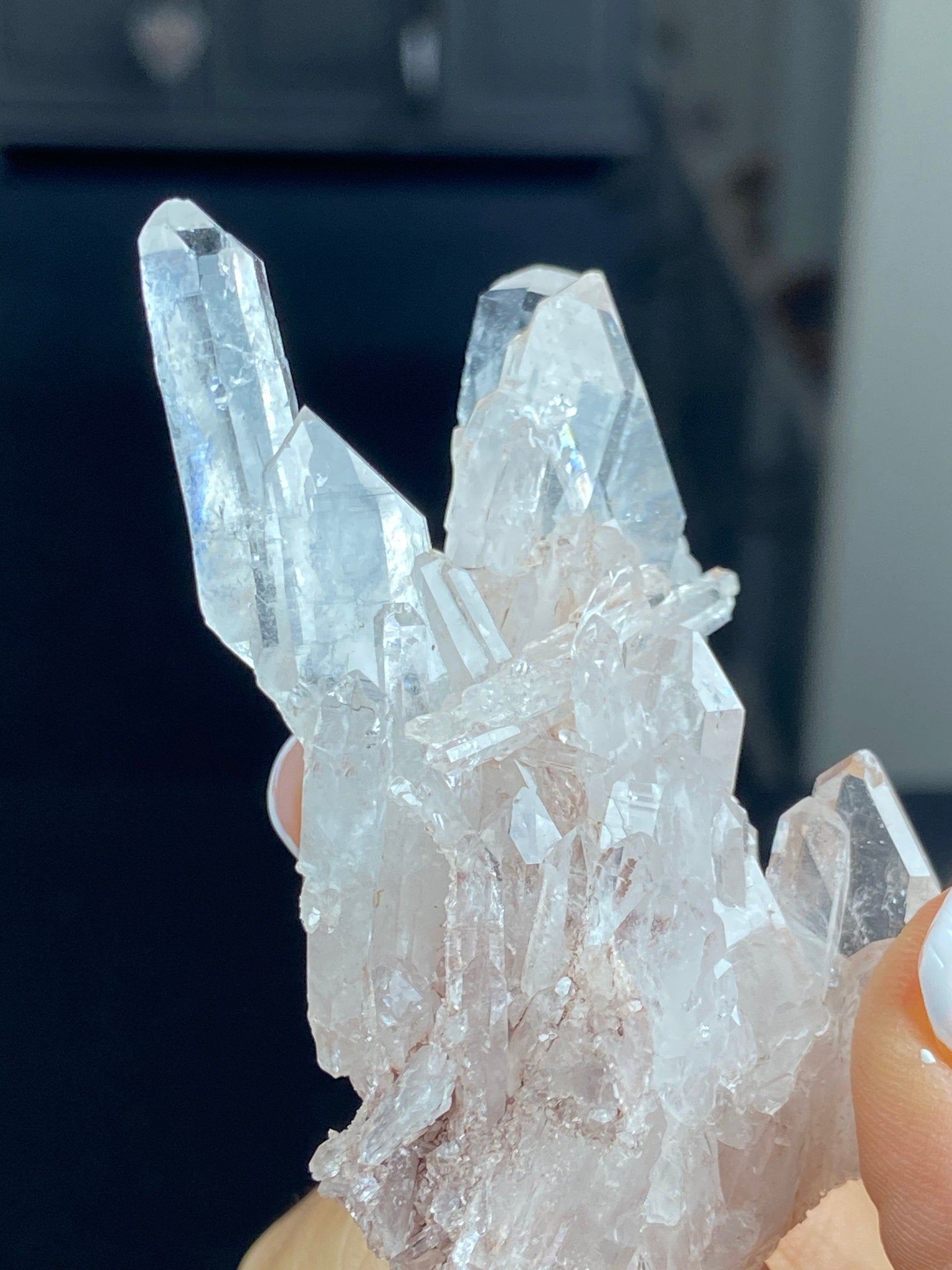 Sacred Pink Lemurian Quartz Cluster