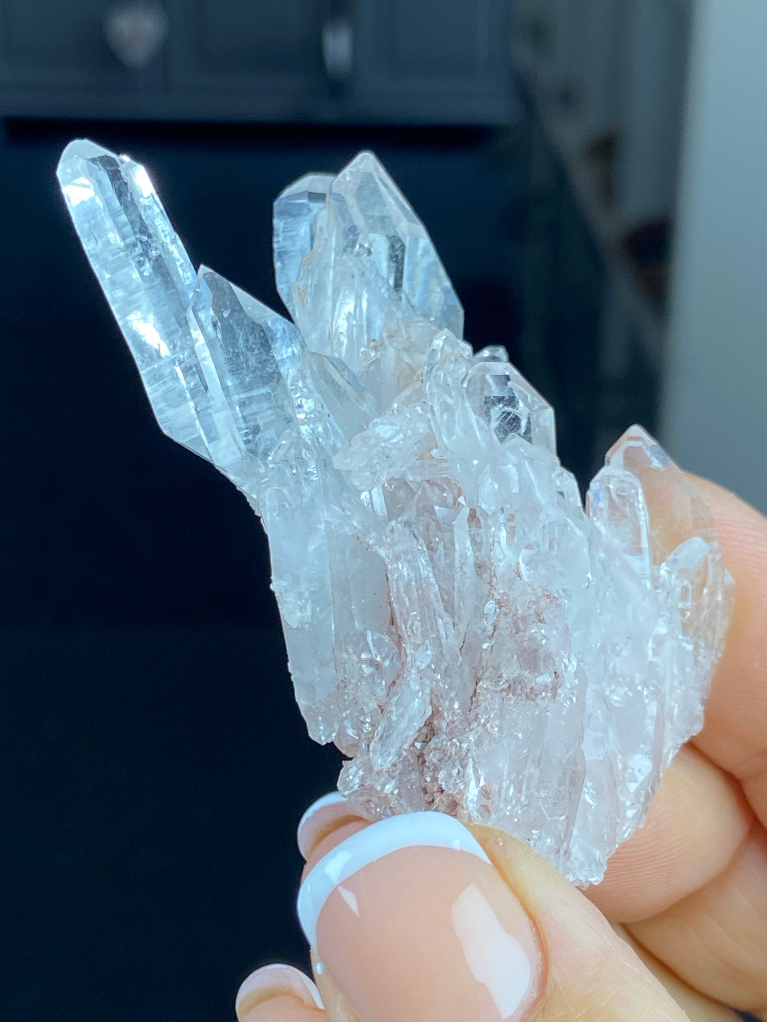 Sacred Pink Lemurian Quartz Cluster