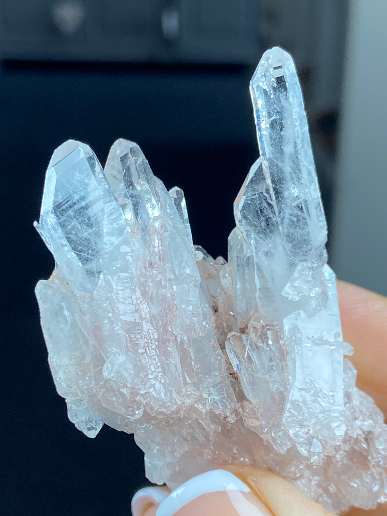 Sacred Pink Lemurian Quartz Cluster