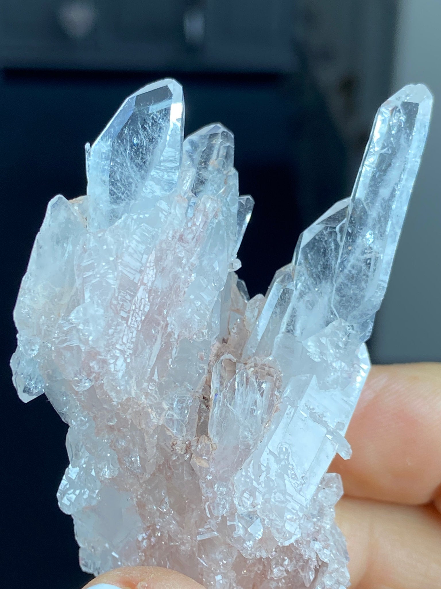 Sacred Pink Lemurian Quartz Cluster