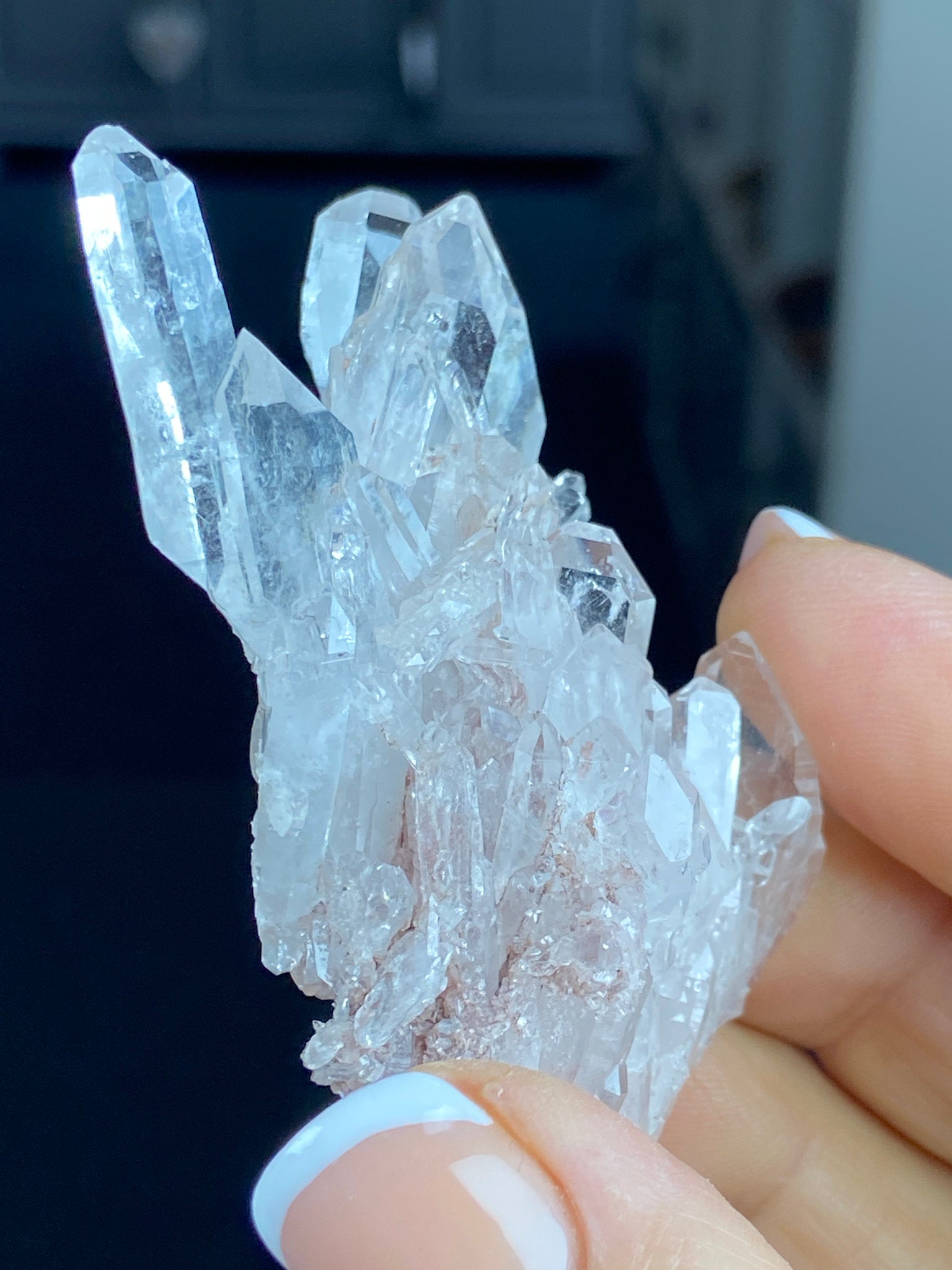 Sacred Pink Lemurian Quartz Cluster