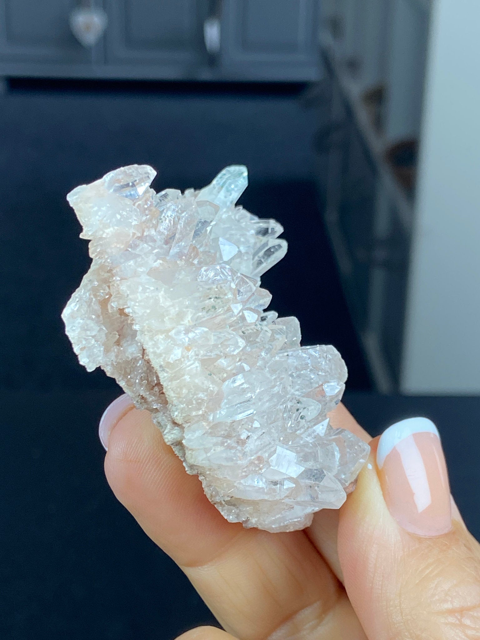 Sacred Pink Lemurian Quartz Cluster