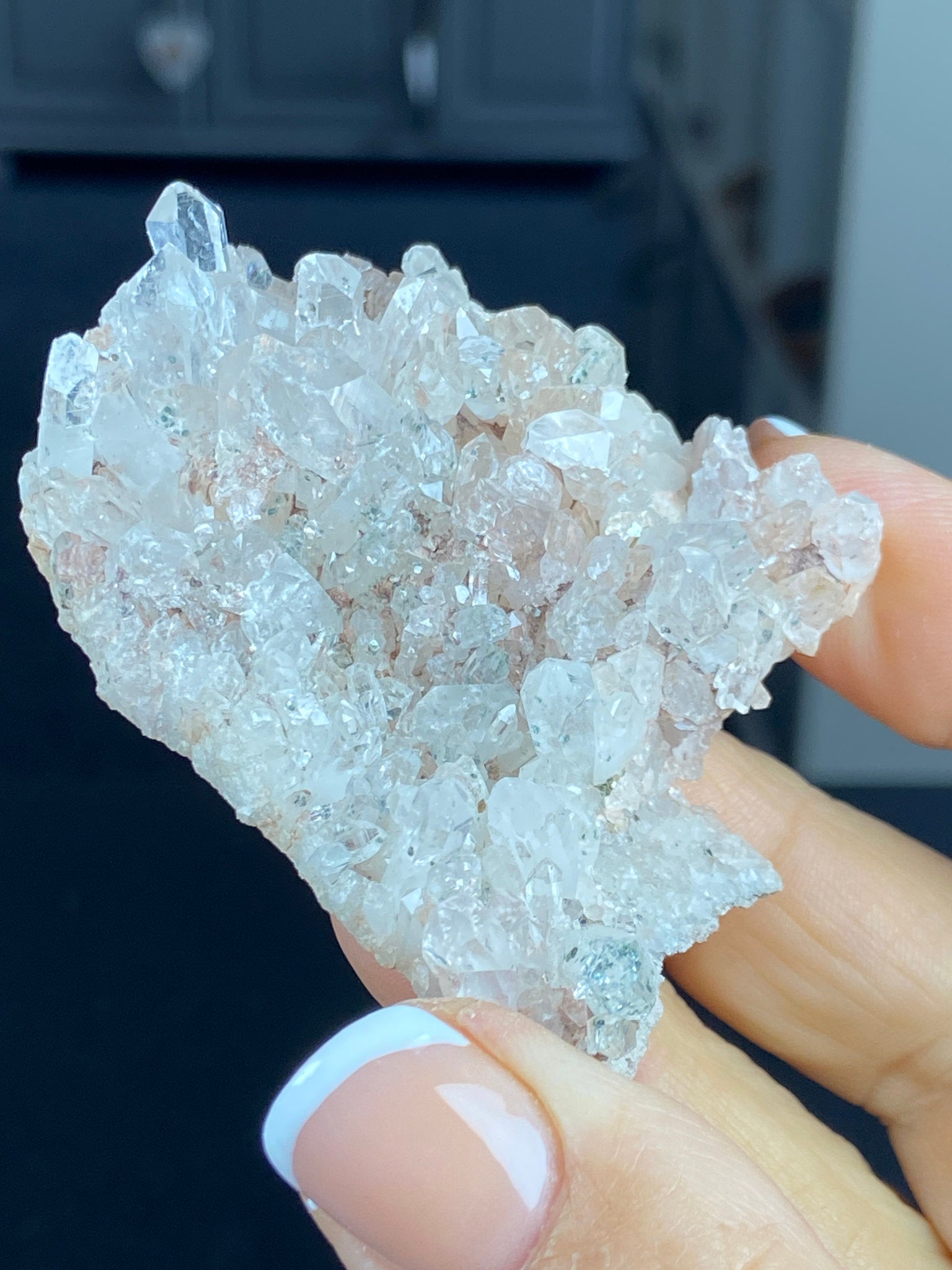 Sacred Pink Lemurian Quartz Cluster