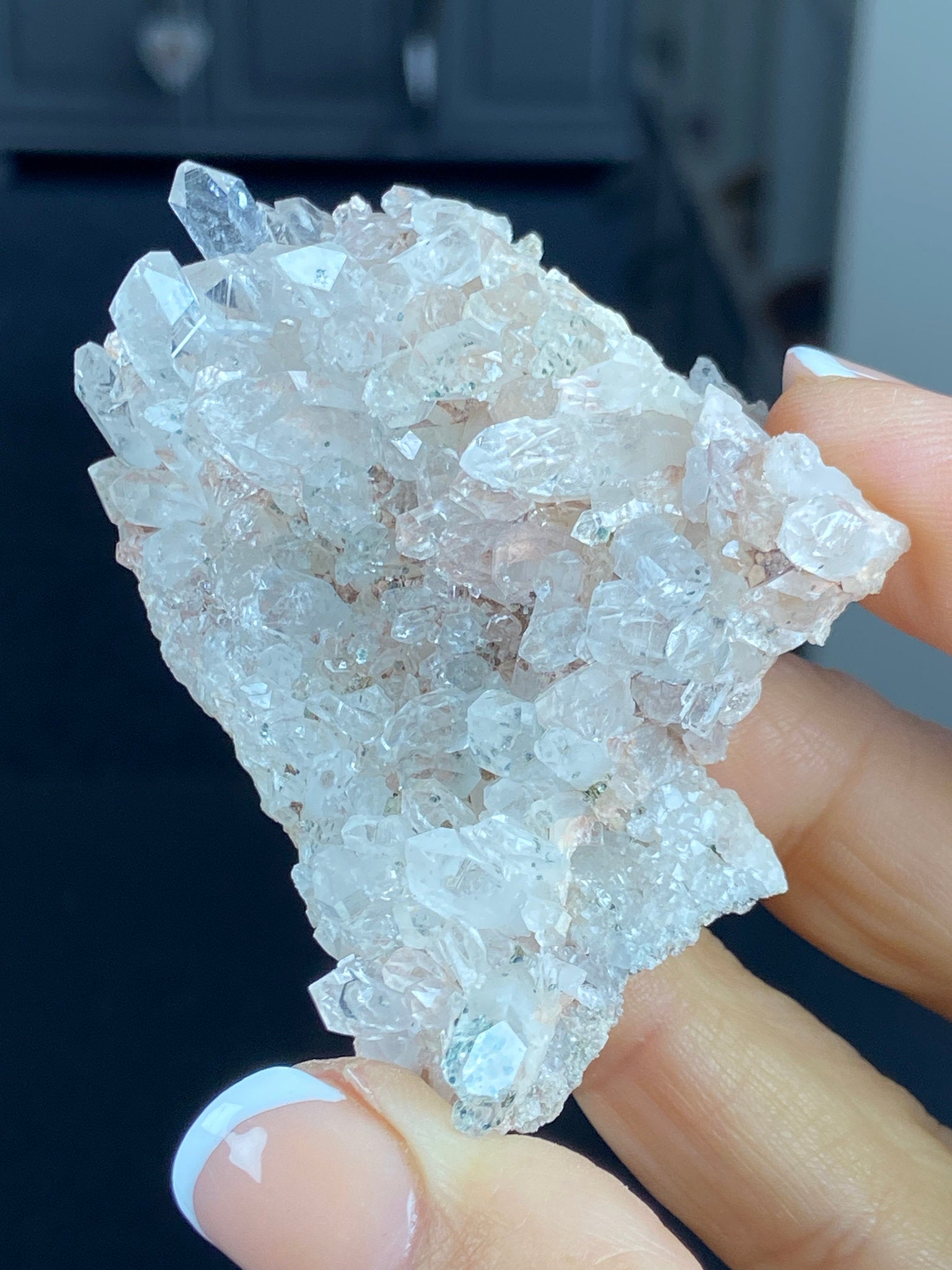 Sacred Pink Lemurian Quartz Cluster