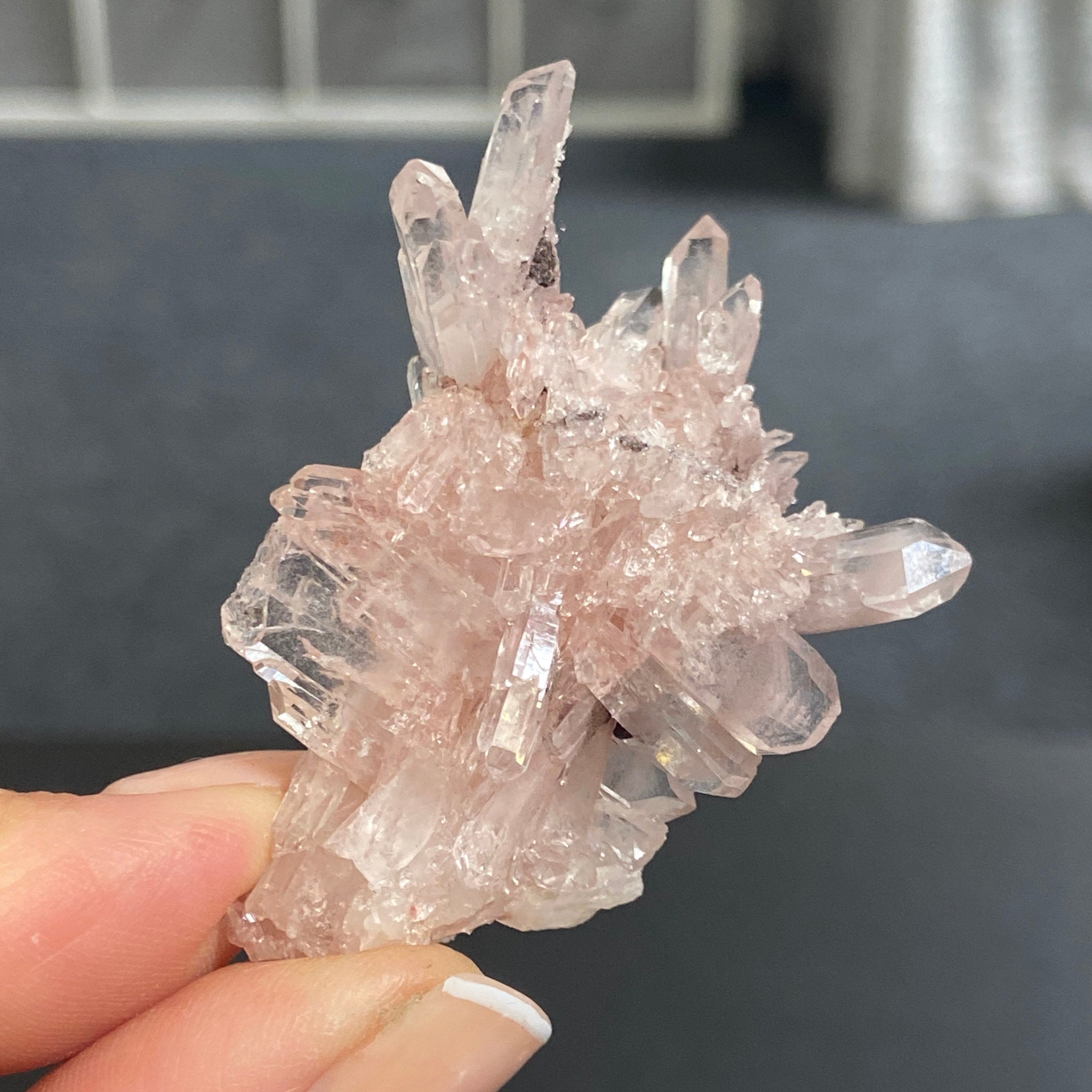 Sacred Pink Lemurian Quartz Cluster