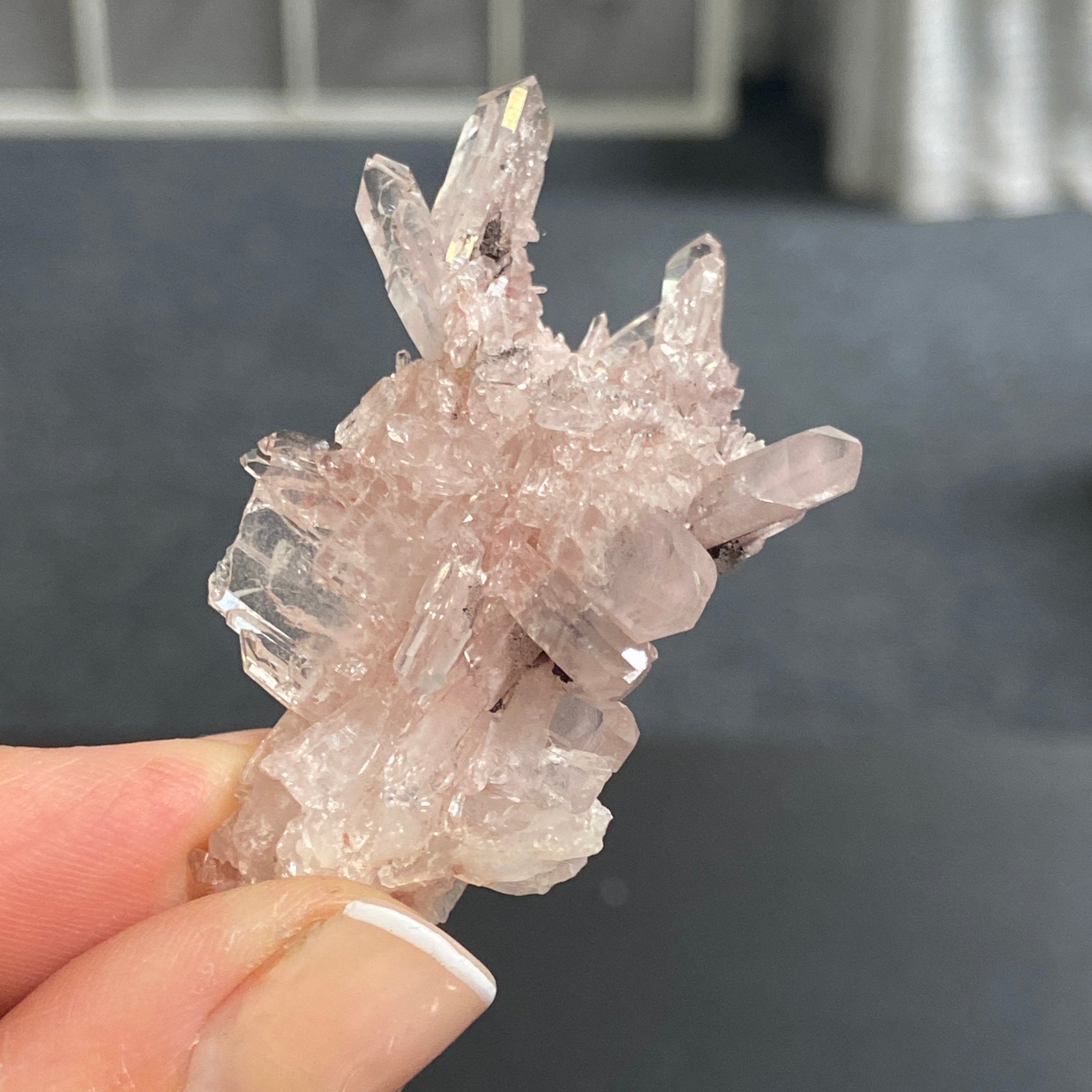 Sacred Pink Lemurian Quartz Cluster
