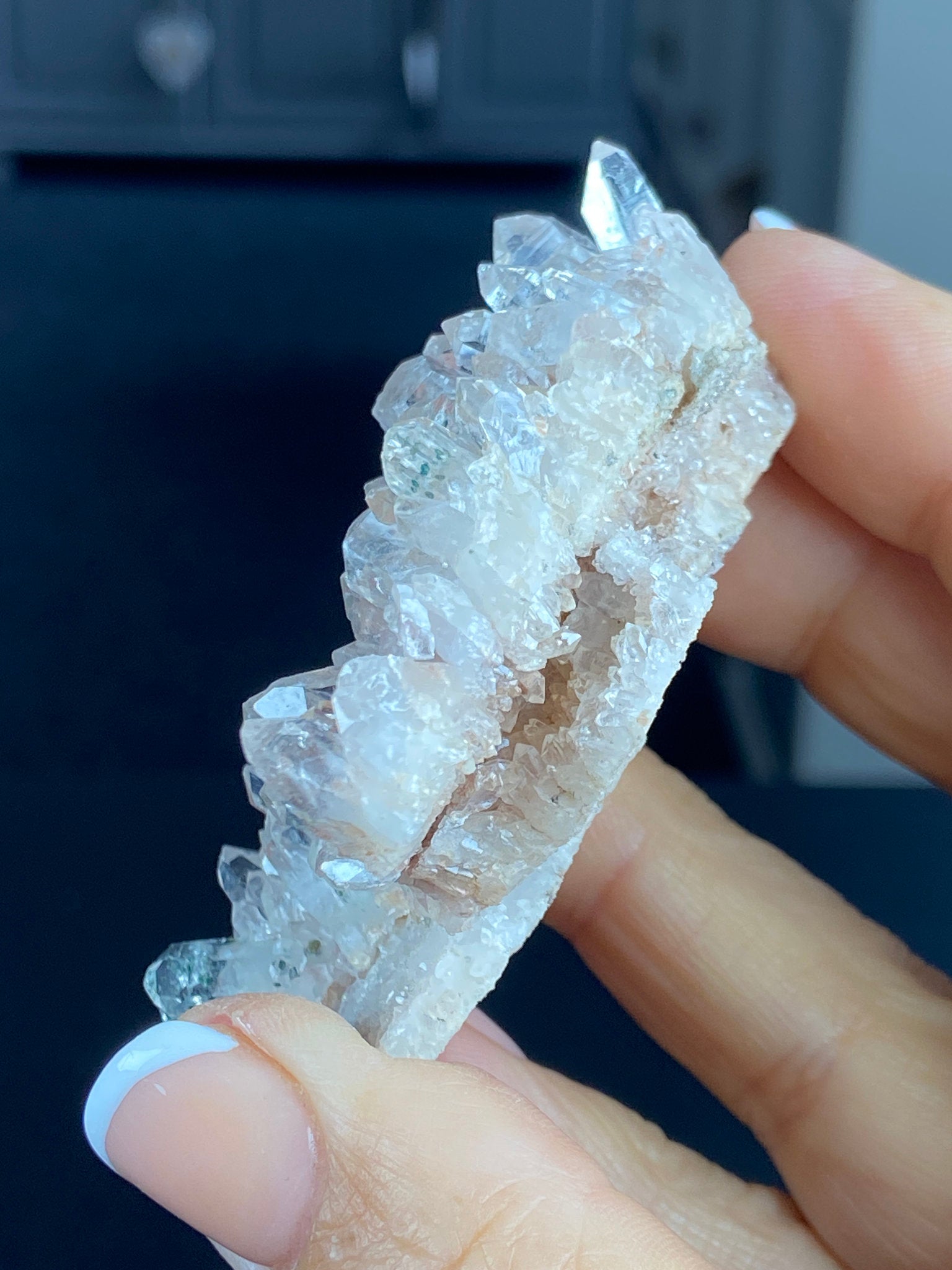 Sacred Pink Lemurian Quartz Cluster