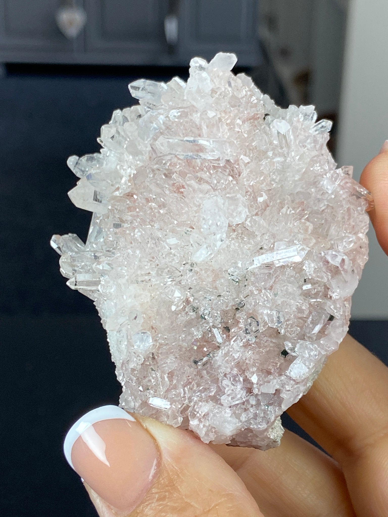 Sacred Pink Lemurian Quartz Cluster