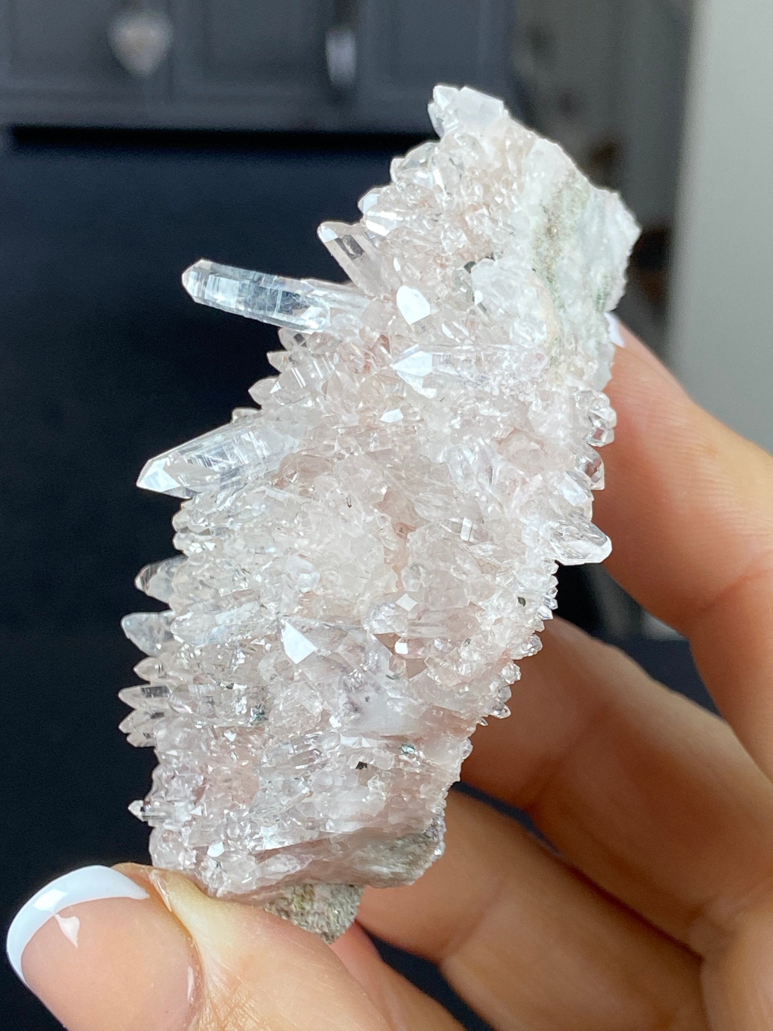Sacred Pink Lemurian Quartz Cluster