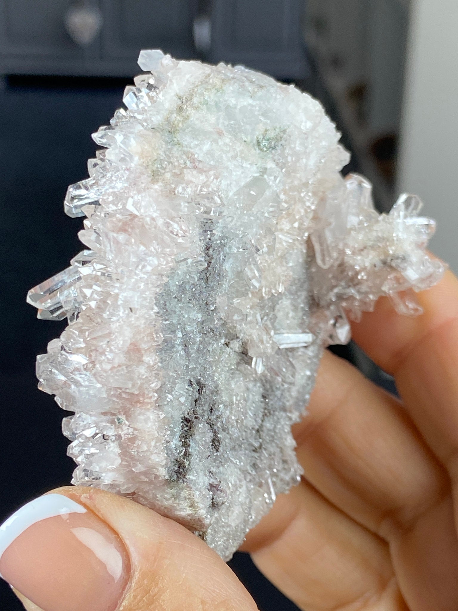 Sacred Pink Lemurian Quartz Cluster